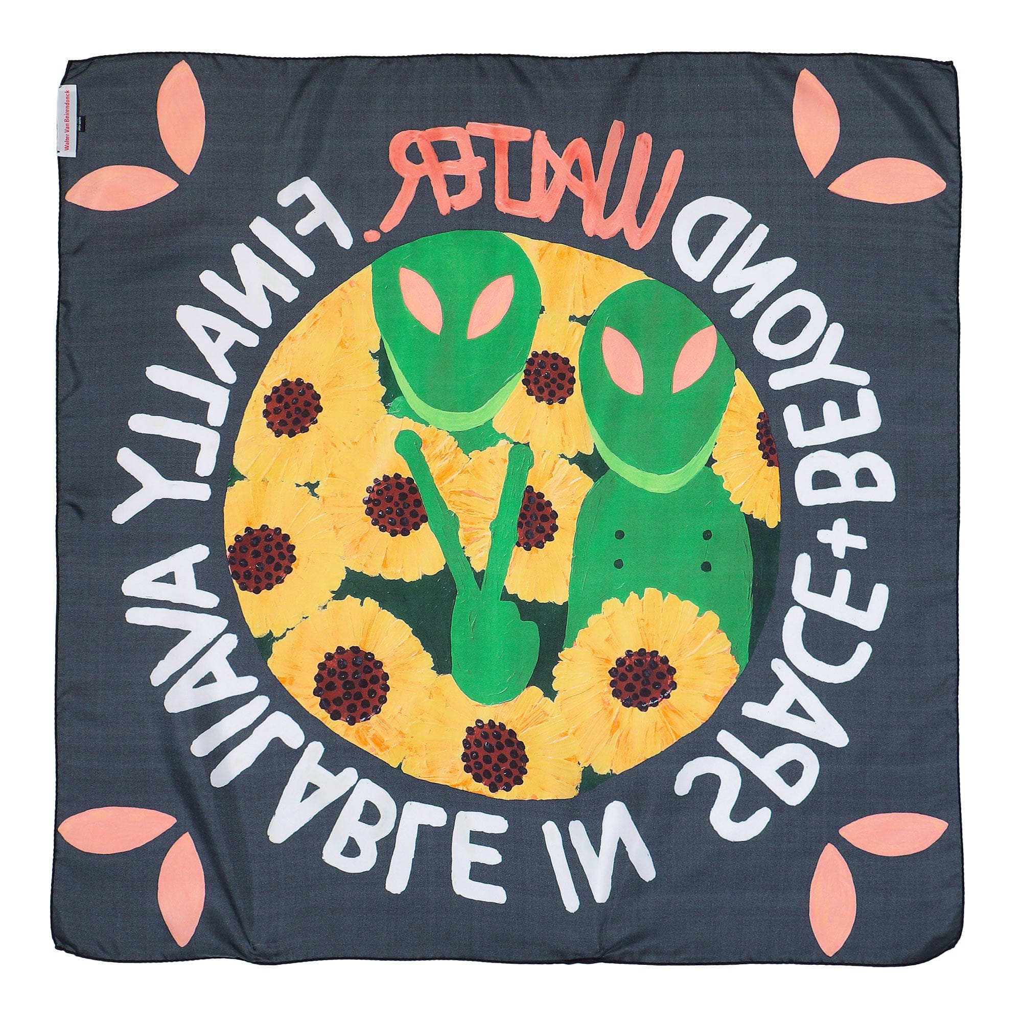 Walter Van Beirendonck Available In Space Silk Scarf Large