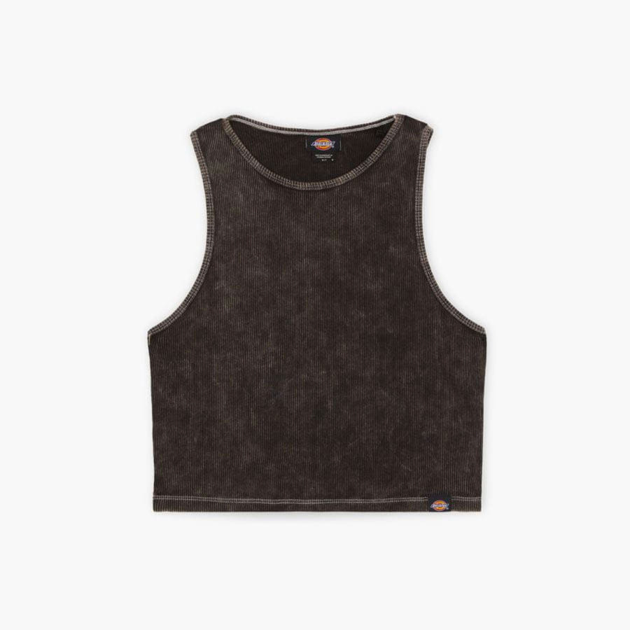 Dickies Newington Vest W Dble Dye/acid Wash Black