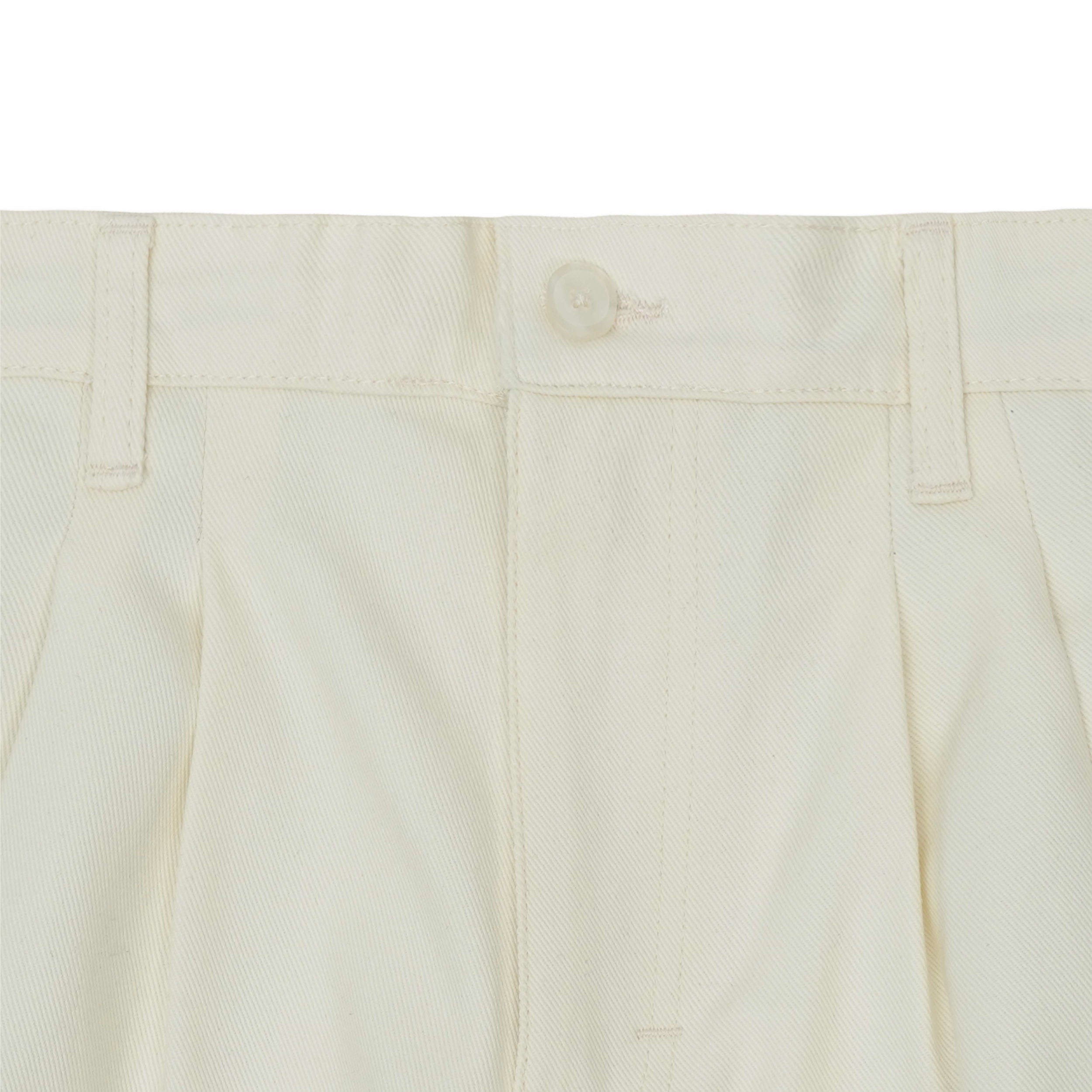 Nature of Mind Two Tucked Barrel Pants - Cream