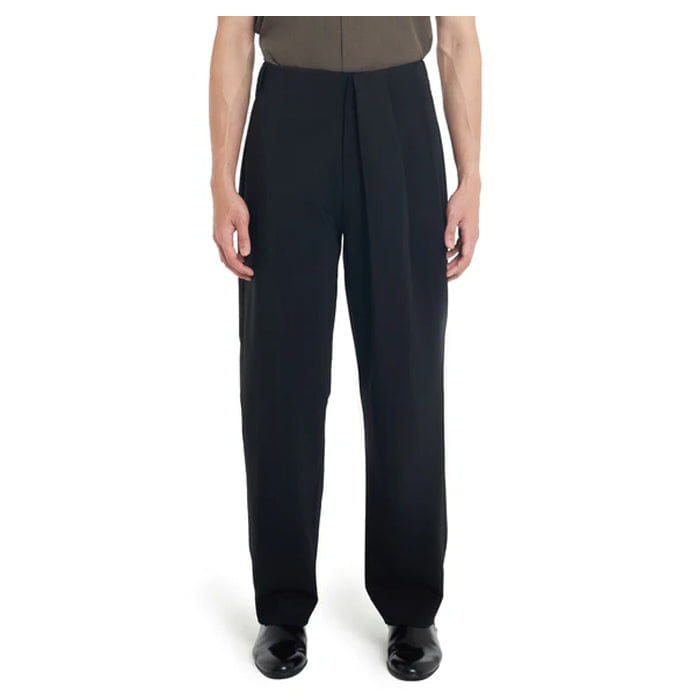 JAN SOBER BLACK HALF PLEATS PANTS