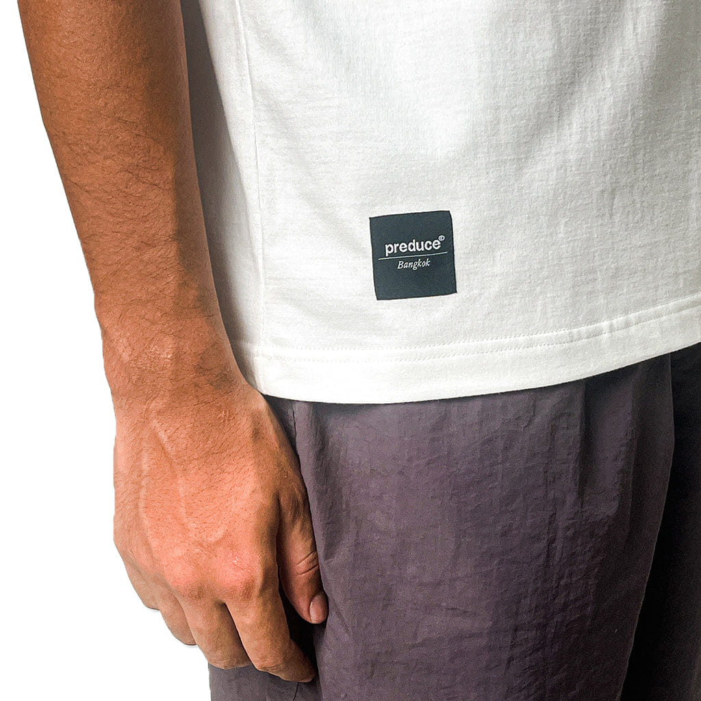 WHITE* Preduce Logo T - Shirt White/ Light Orewood Brown/Pink Foam