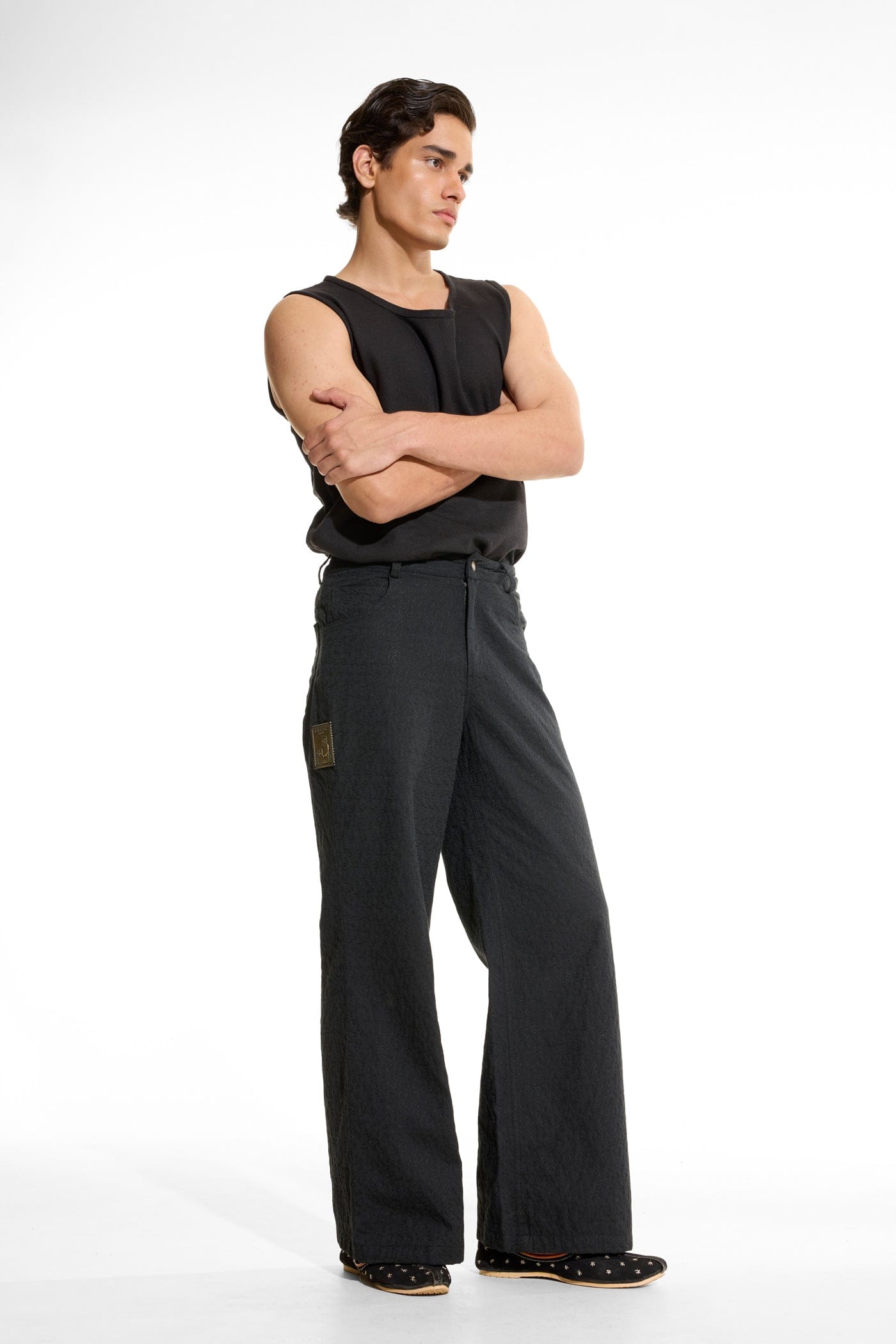 F A R A K Paniya Black Pants