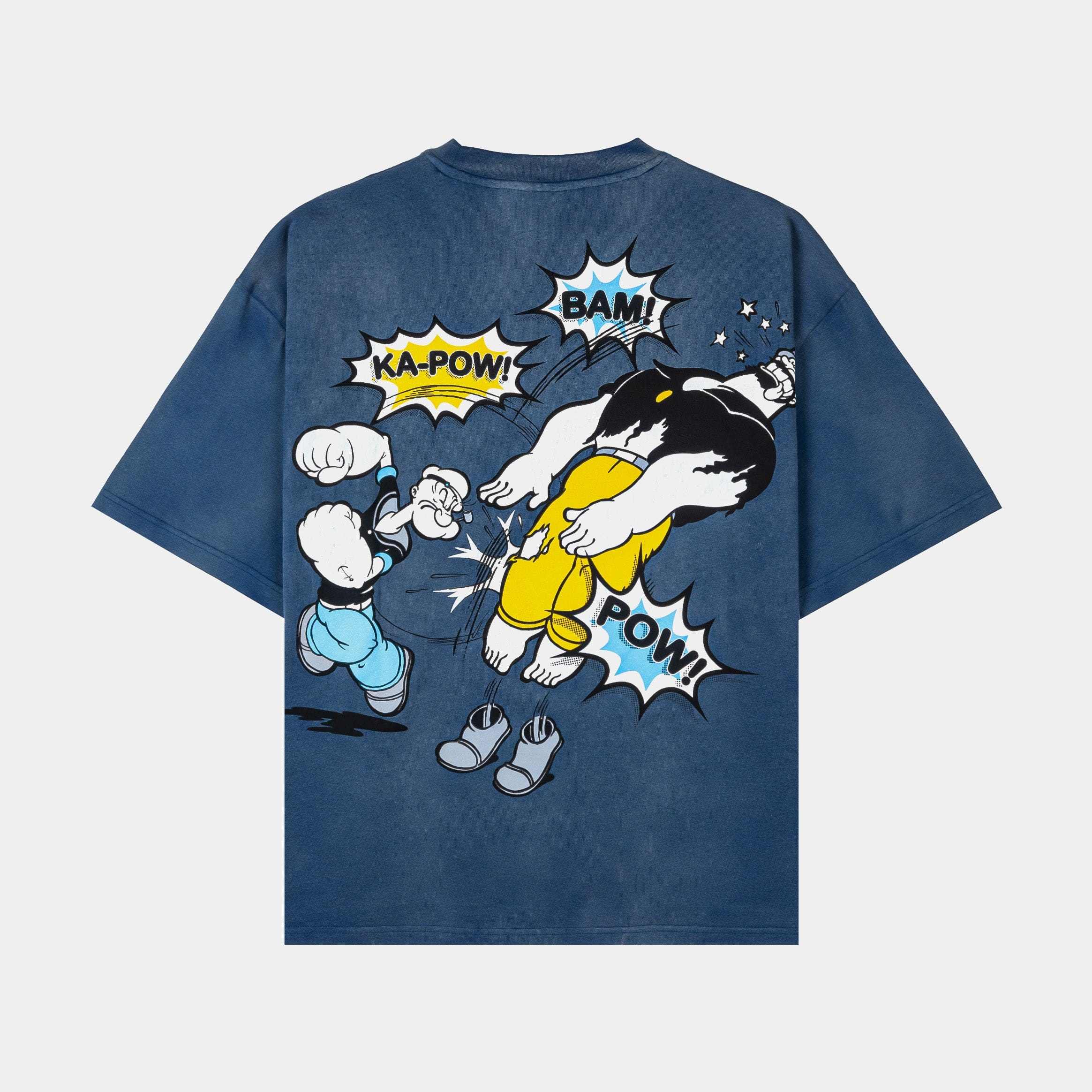 Popeye x SP SP x Popeye POW! Mens Short Sleeve Shirt (Navy/White)