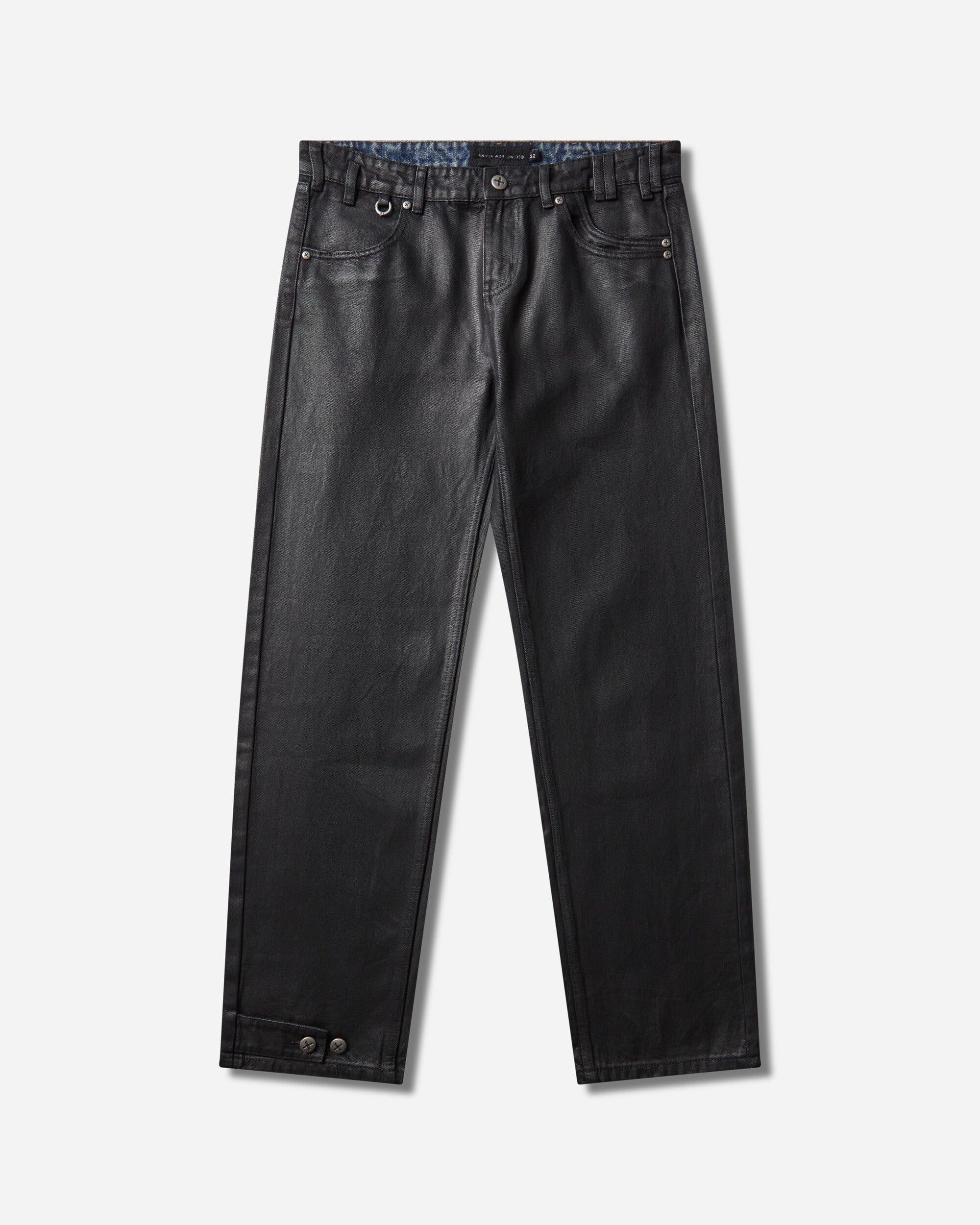 Racer Worldwide Coated Slim Low - Waist Denim Pants Black