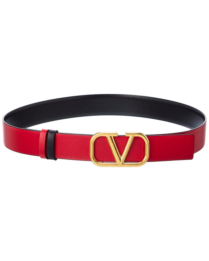 REVERSIBLE Valentino Vlogo 30 mm Reversible Leather Belt