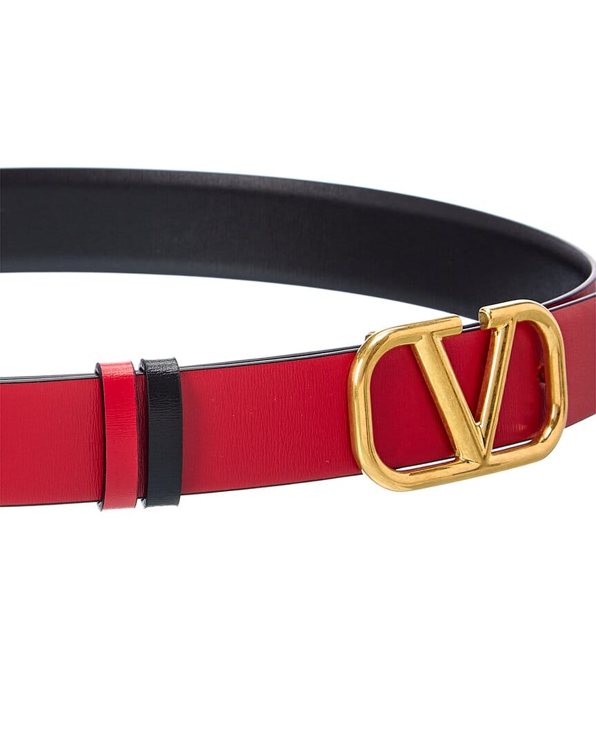 REVERSIBLE Valentino Vlogo 30 mm Reversible Leather Belt