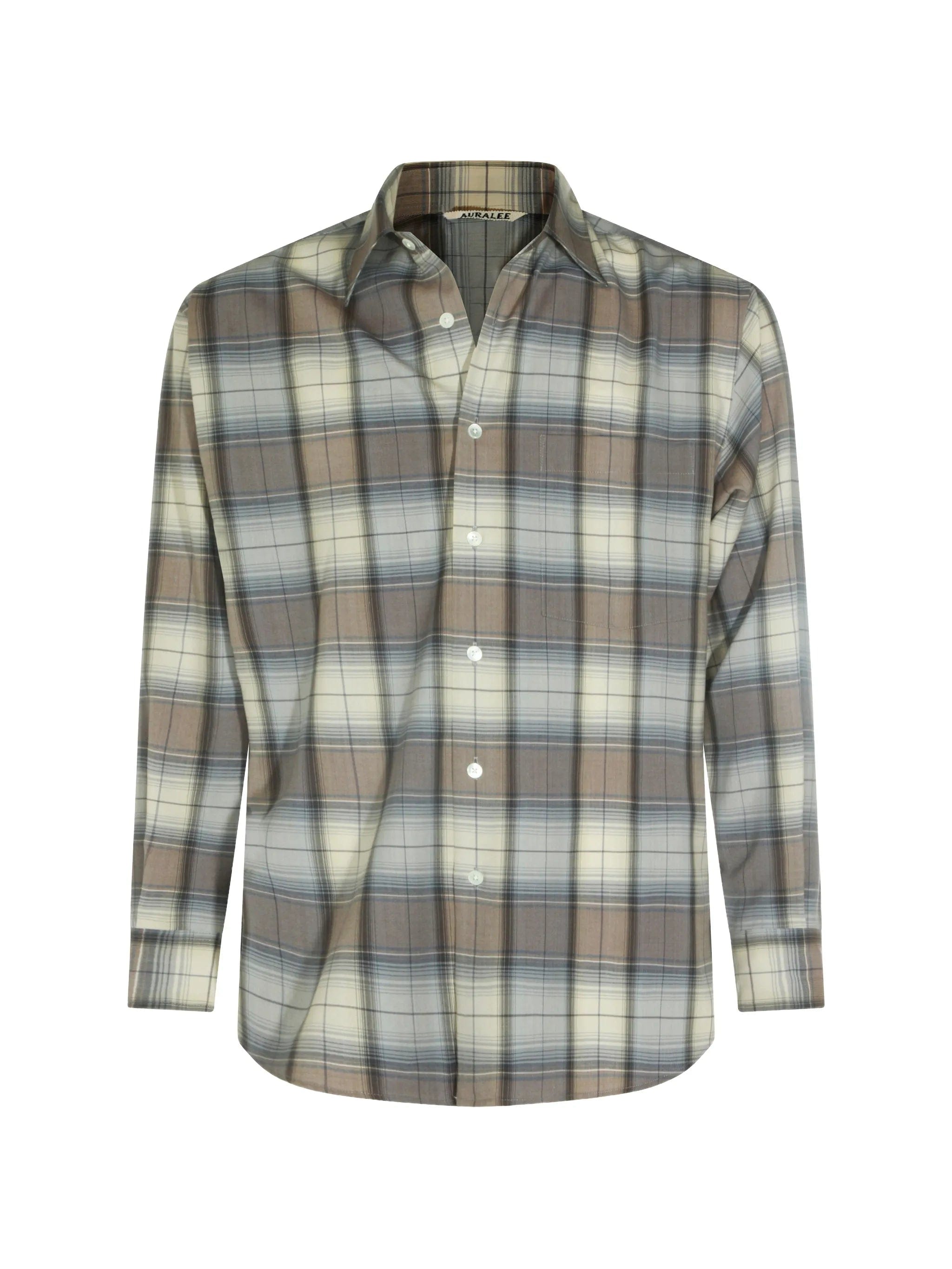 Auralee check - pattern shirt
