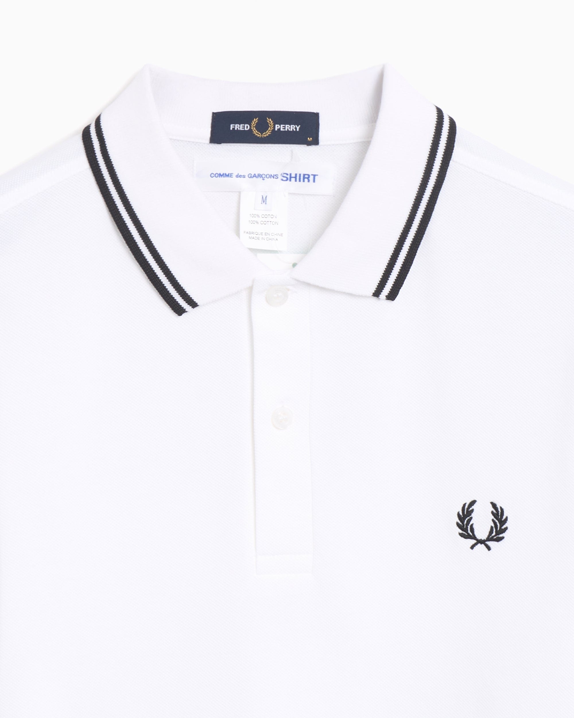 Comme des Garçons Shirt Polo Comme Des Garçons Shirt x Fred Perry Strong Will para hombre