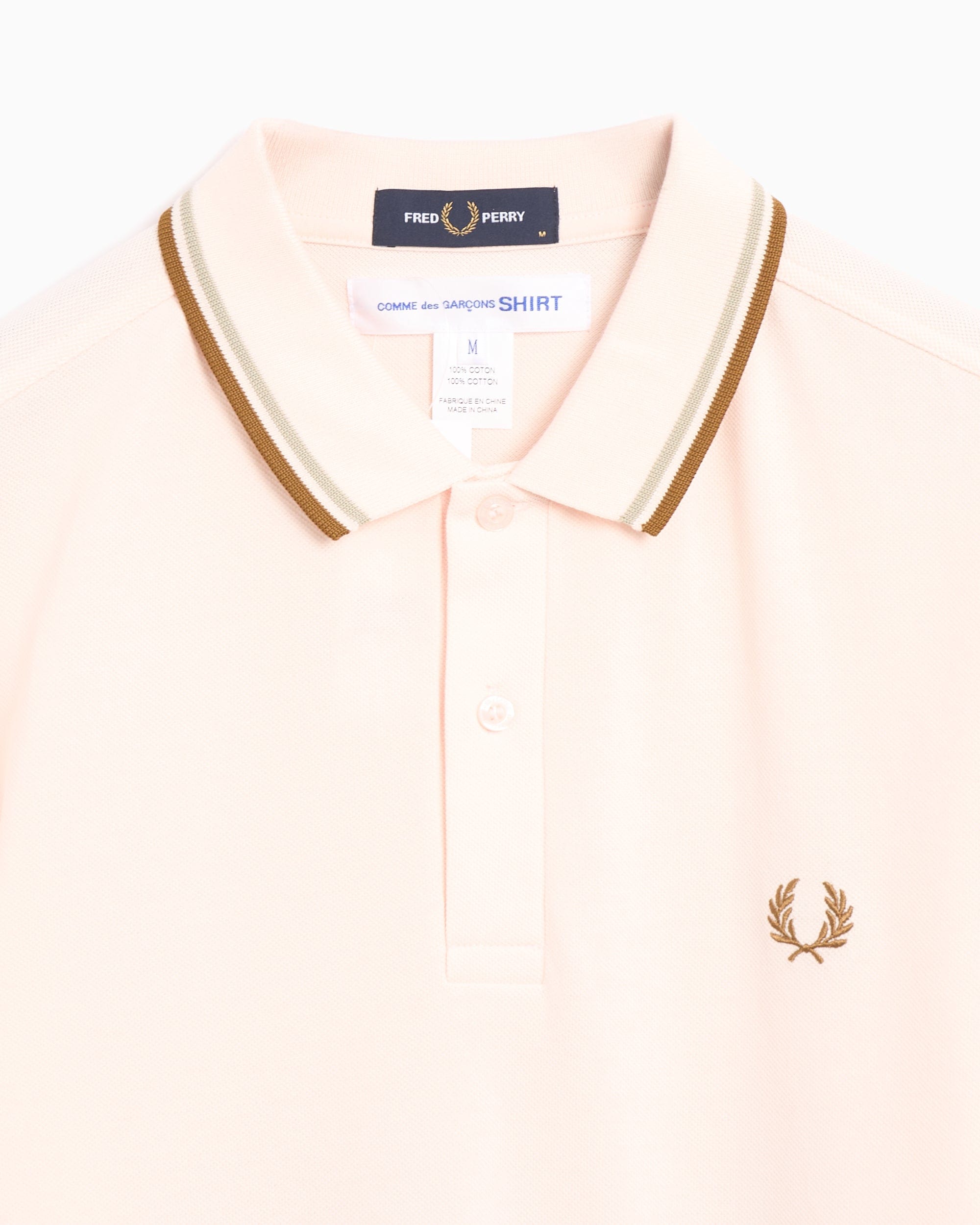 Comme des Garçons Shirt Polo Comme Des Garçons Shirt x Fred Perry Freedom Is Energy para hombre