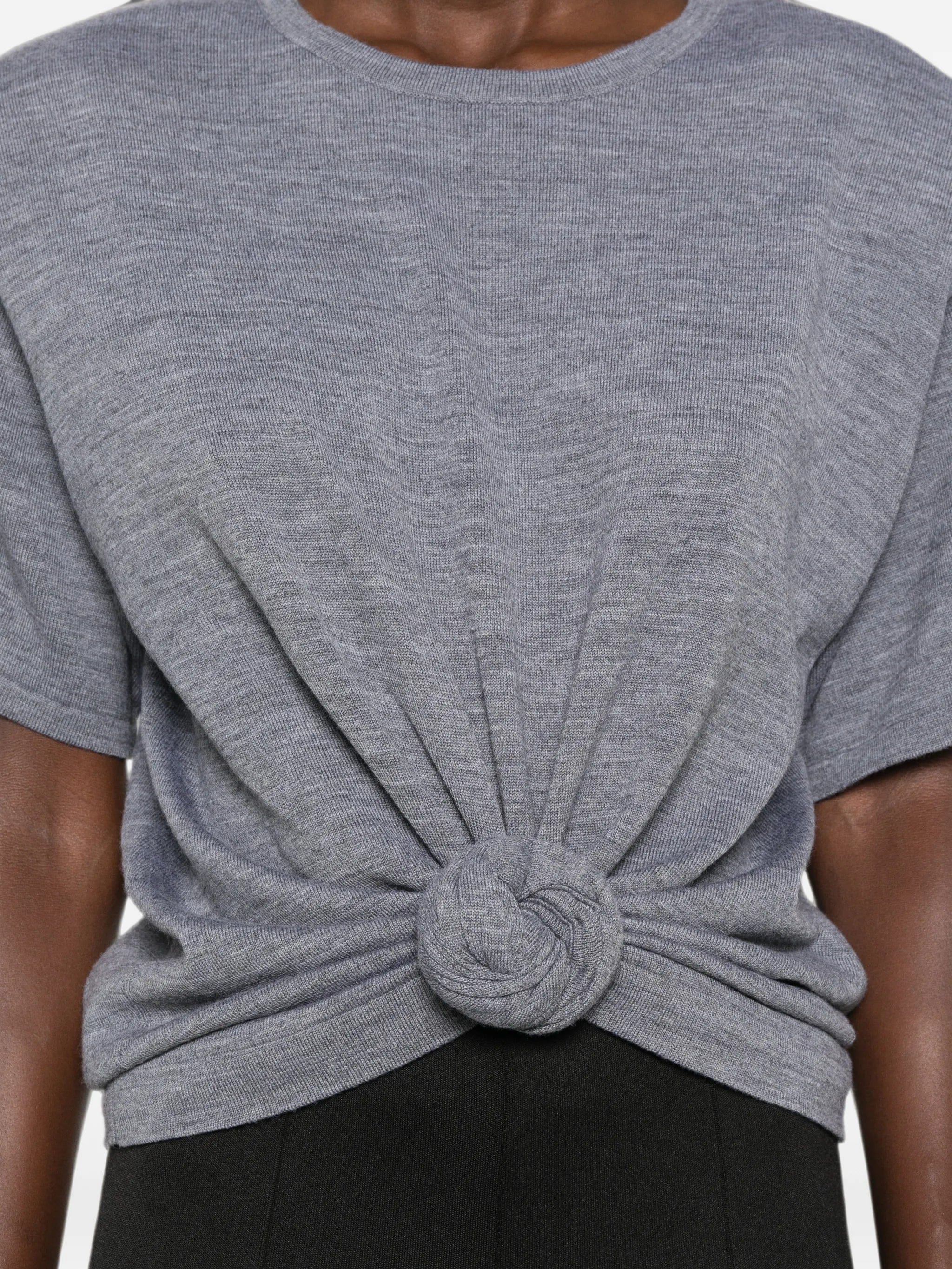 Magda Butrym knotted cropped T - shirt