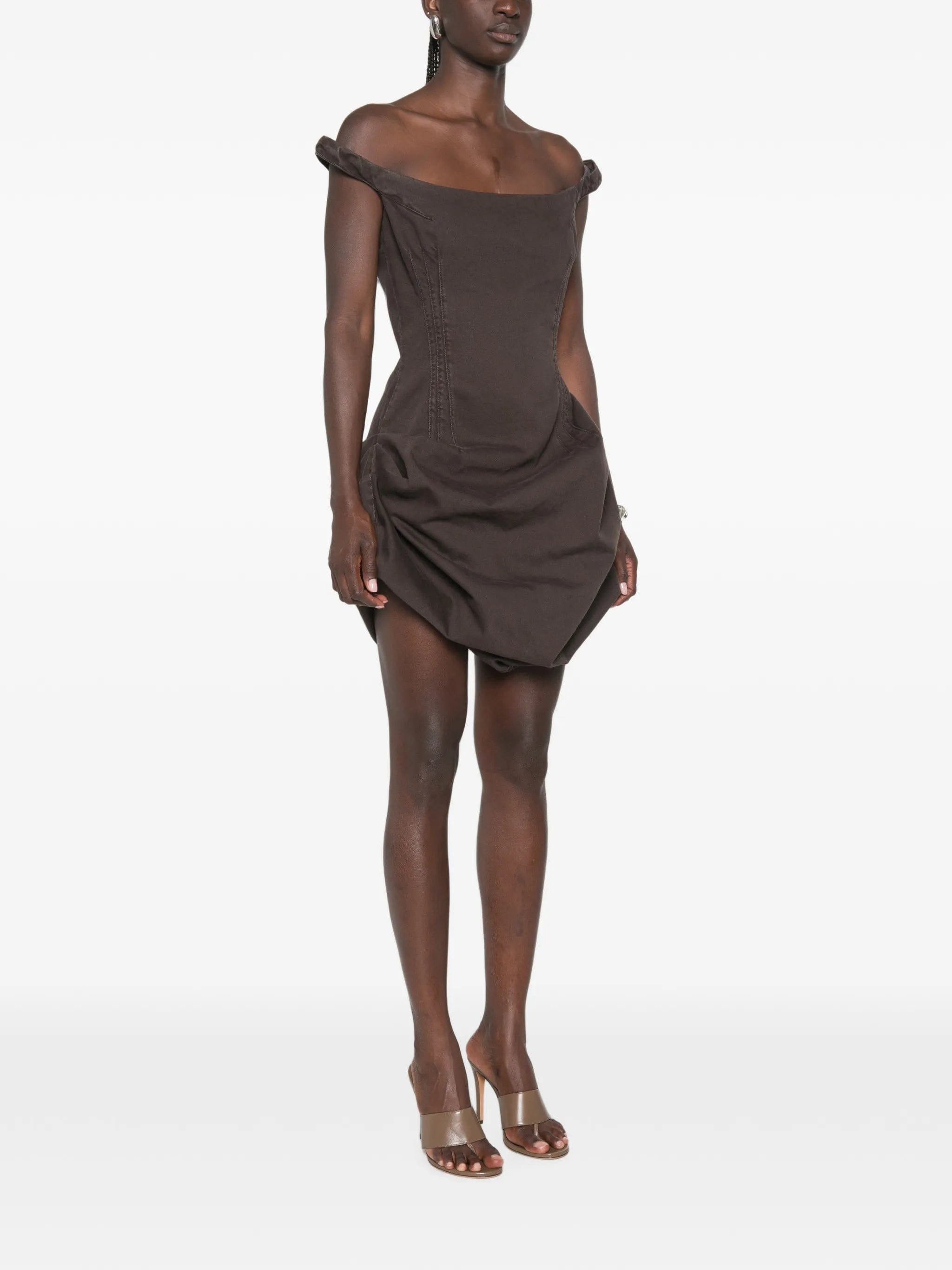 Magda Butrym off - shoulder mini dress