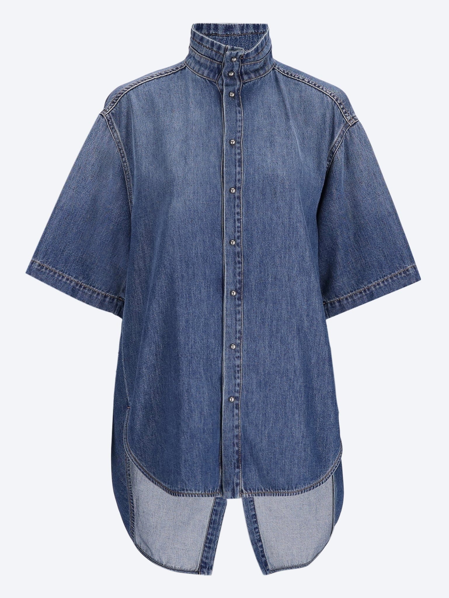 Darkpark Roberta tencel denim collar shirt