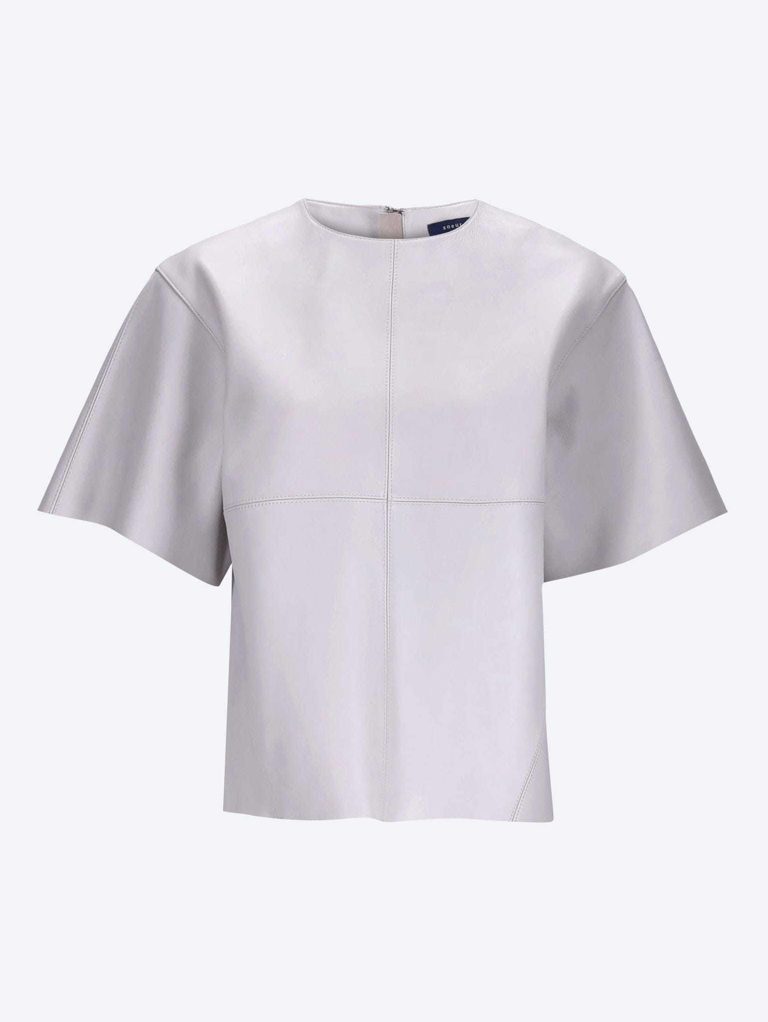 SOEUR Frieda leather blouse