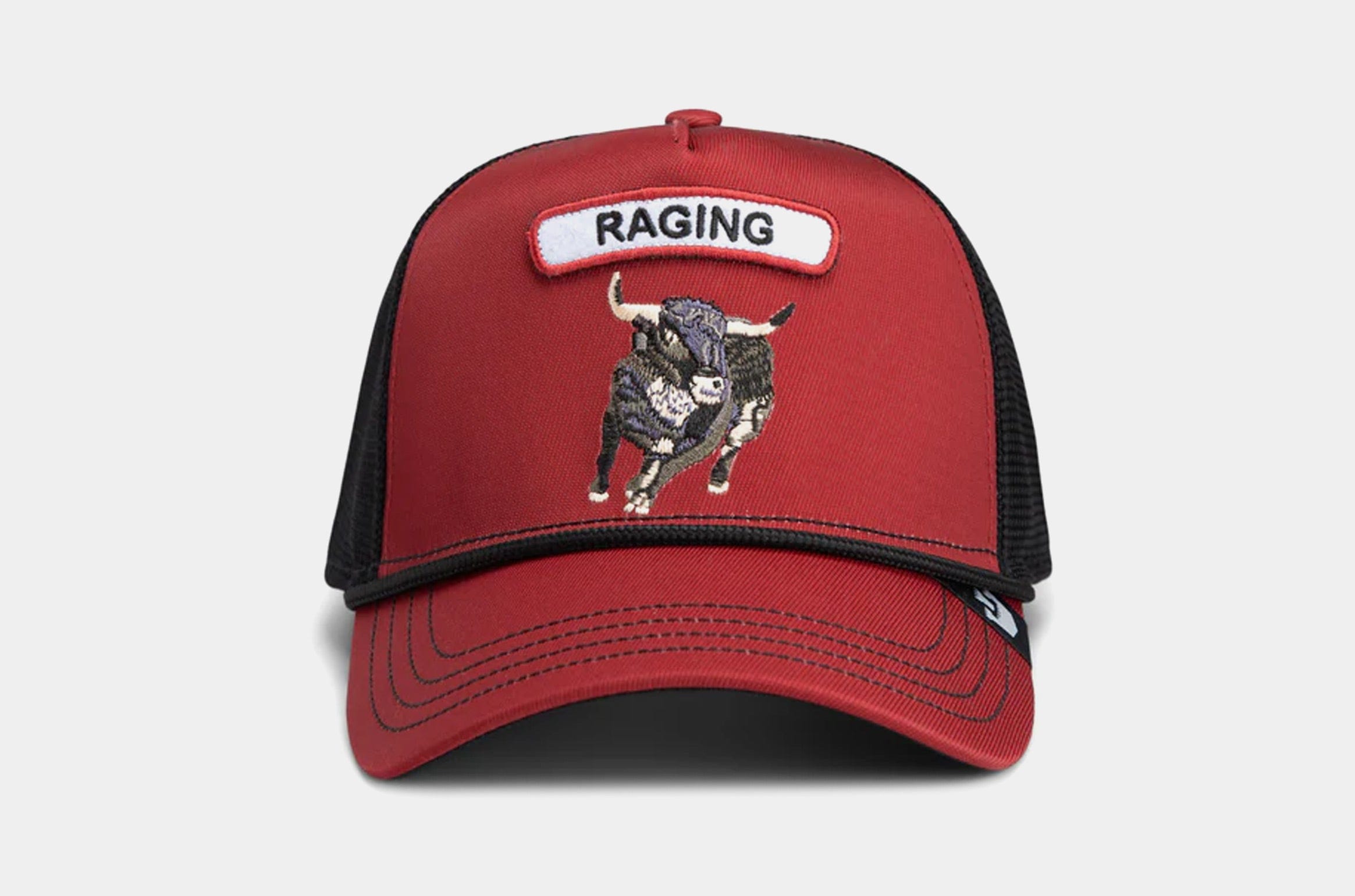 Goorin BROS GB2 Raging Bull Trucker Mens Hat (Red/Black)