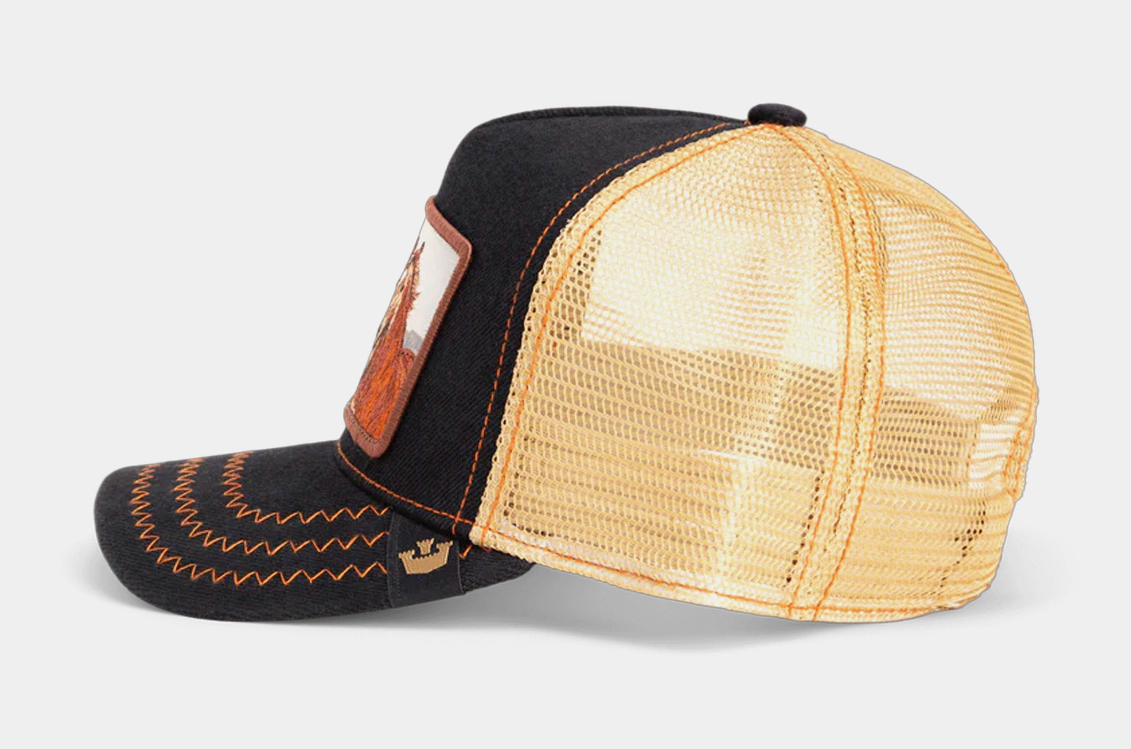 Goorin BROS Easy Rider Trucker Mens Hat (Black/Brown)
