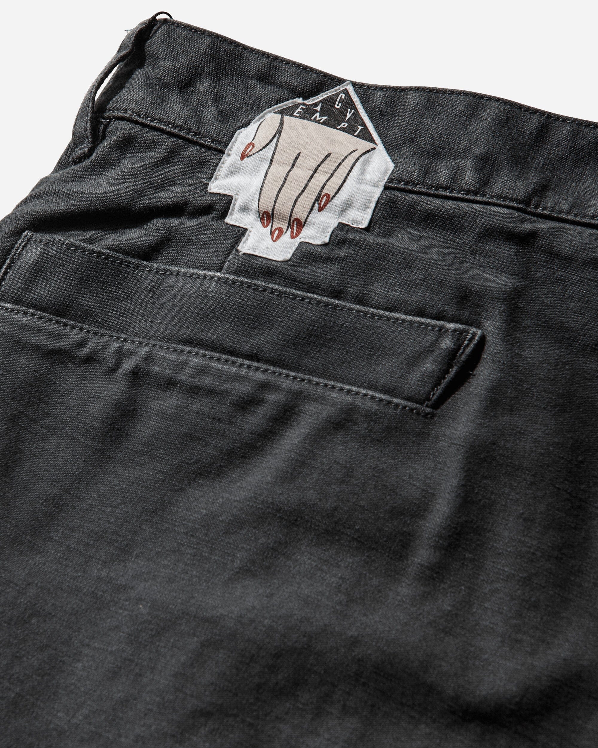 Cav Empt Men's Washed Cotton One Tuck Pants Charcoal