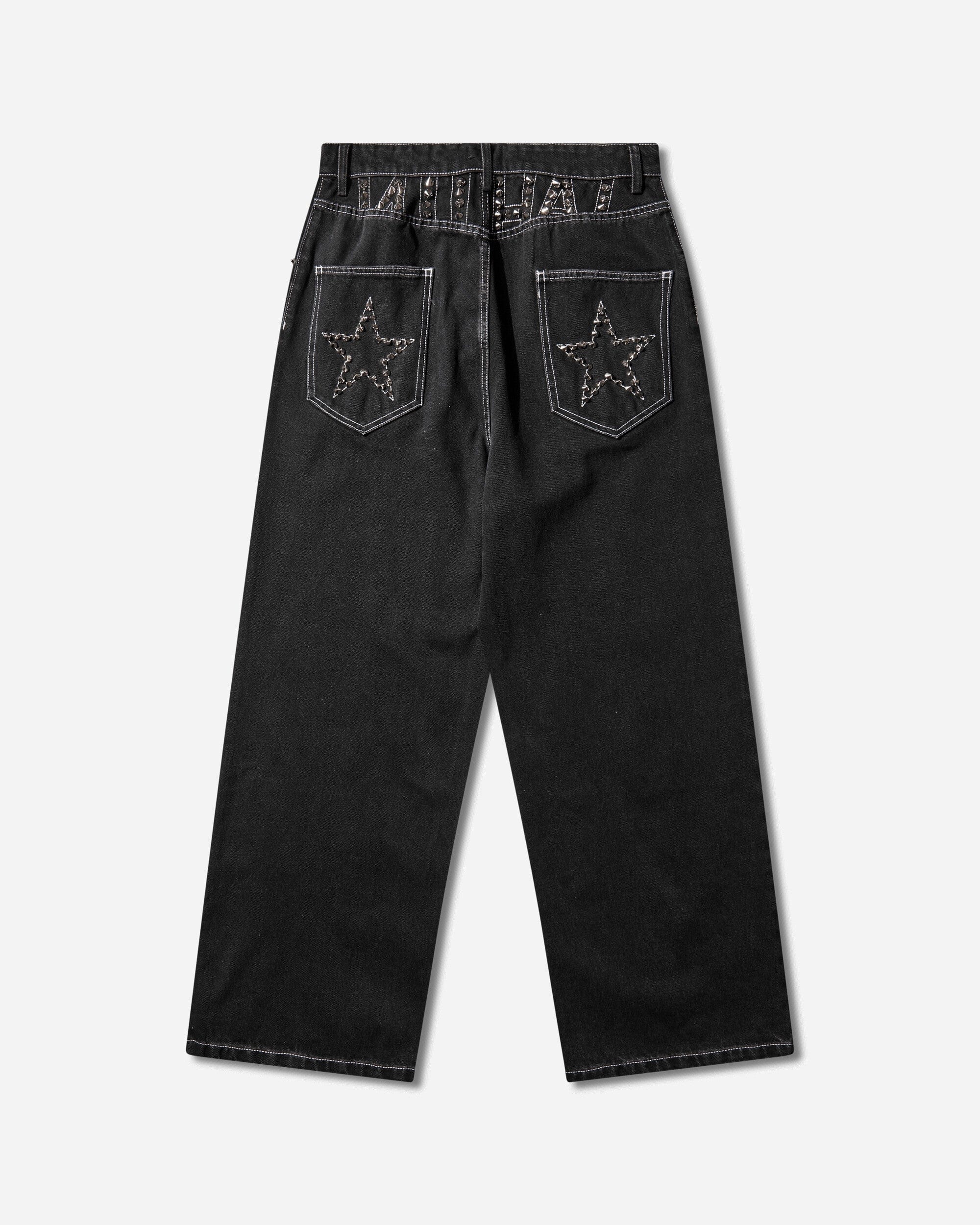 Nii Hai Women's Studs Baggy Jeans Grey Wash