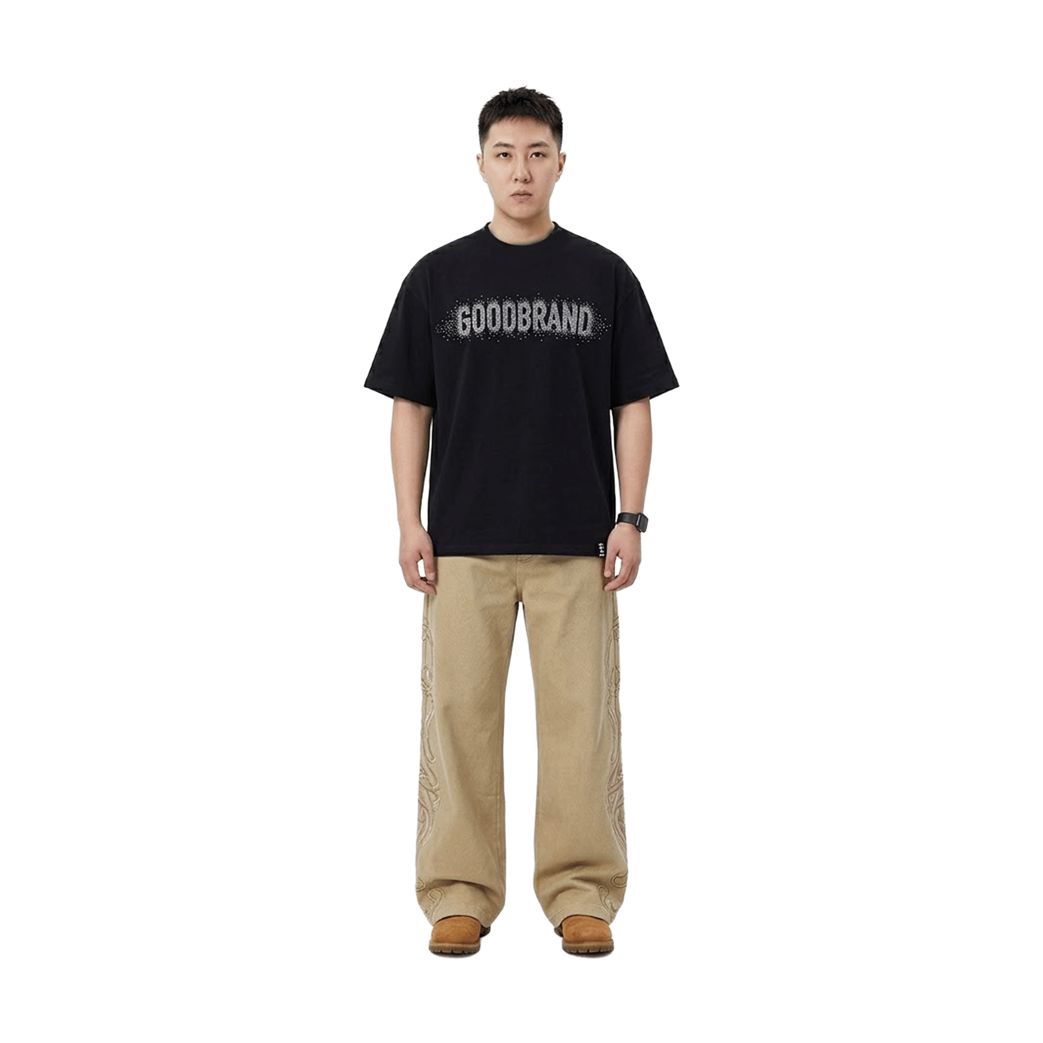 Goodbrand Full Diamond Crescent T-Shirt Black (SS26)
