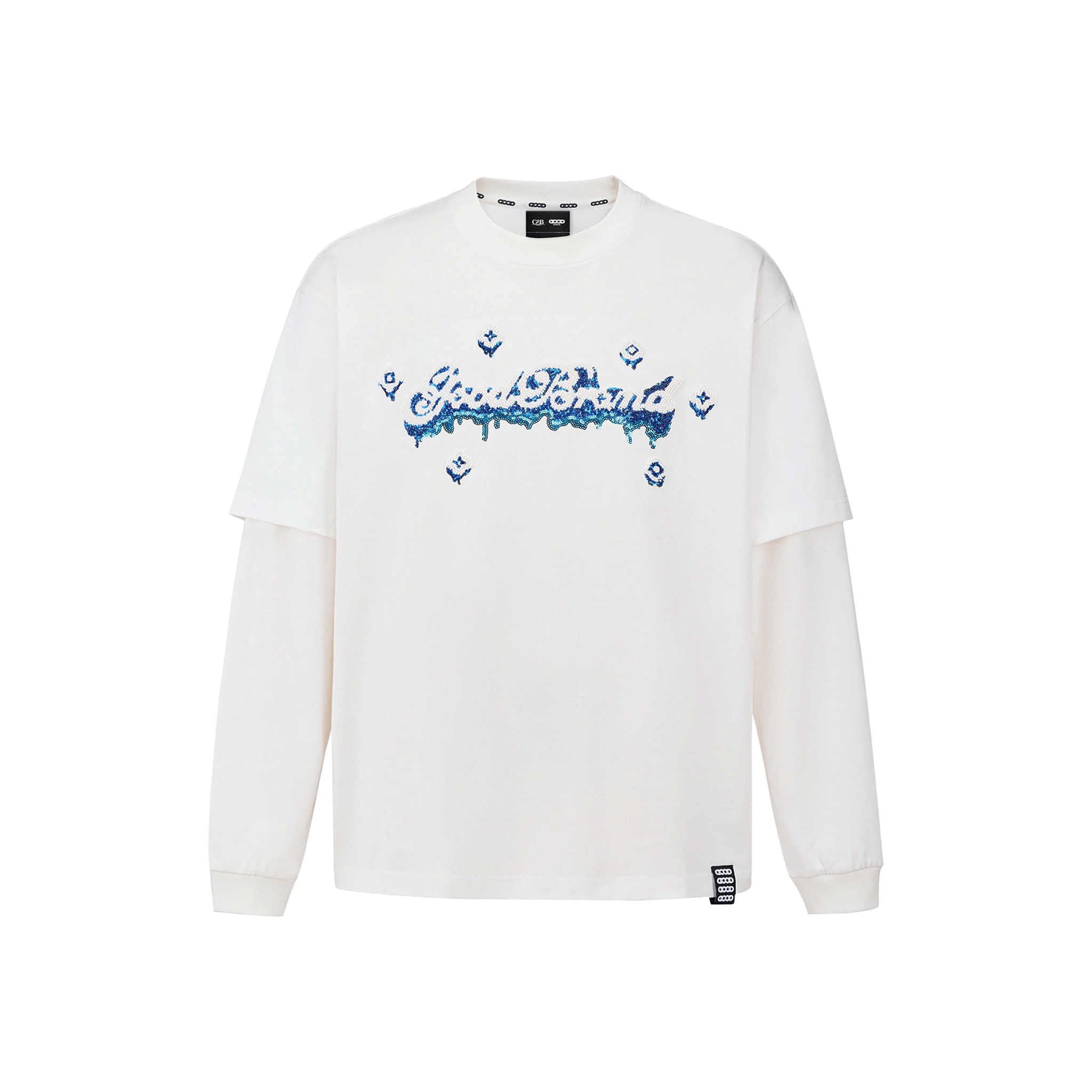 Goodbrand Melting Ice Cream Two - Piece Long Sleeved T-Shirt White (FW25)