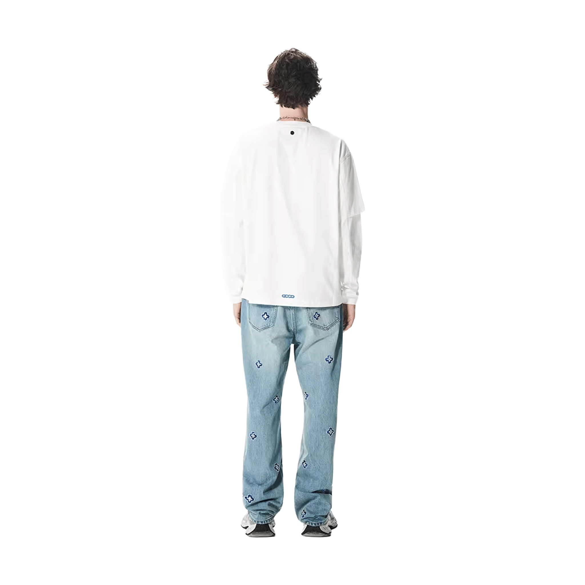 Goodbrand Melting Ice Cream Two - Piece Long Sleeved T-Shirt White (FW25)