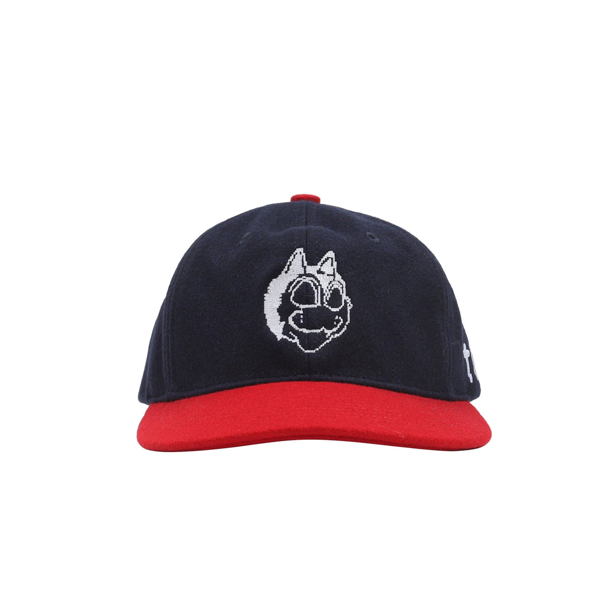The Trilogy Tapes Wool Digi Cat Ball Cap - Navy/Red