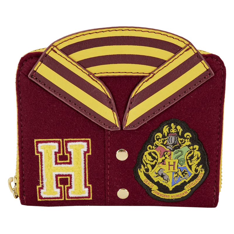 Loungefly Harry Potter - Gryffindor Hogwarts Crest Varsity Jacket Zip Around Wallet