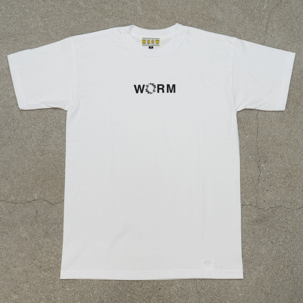 WHITE* WORM T - shirt Small Logo White