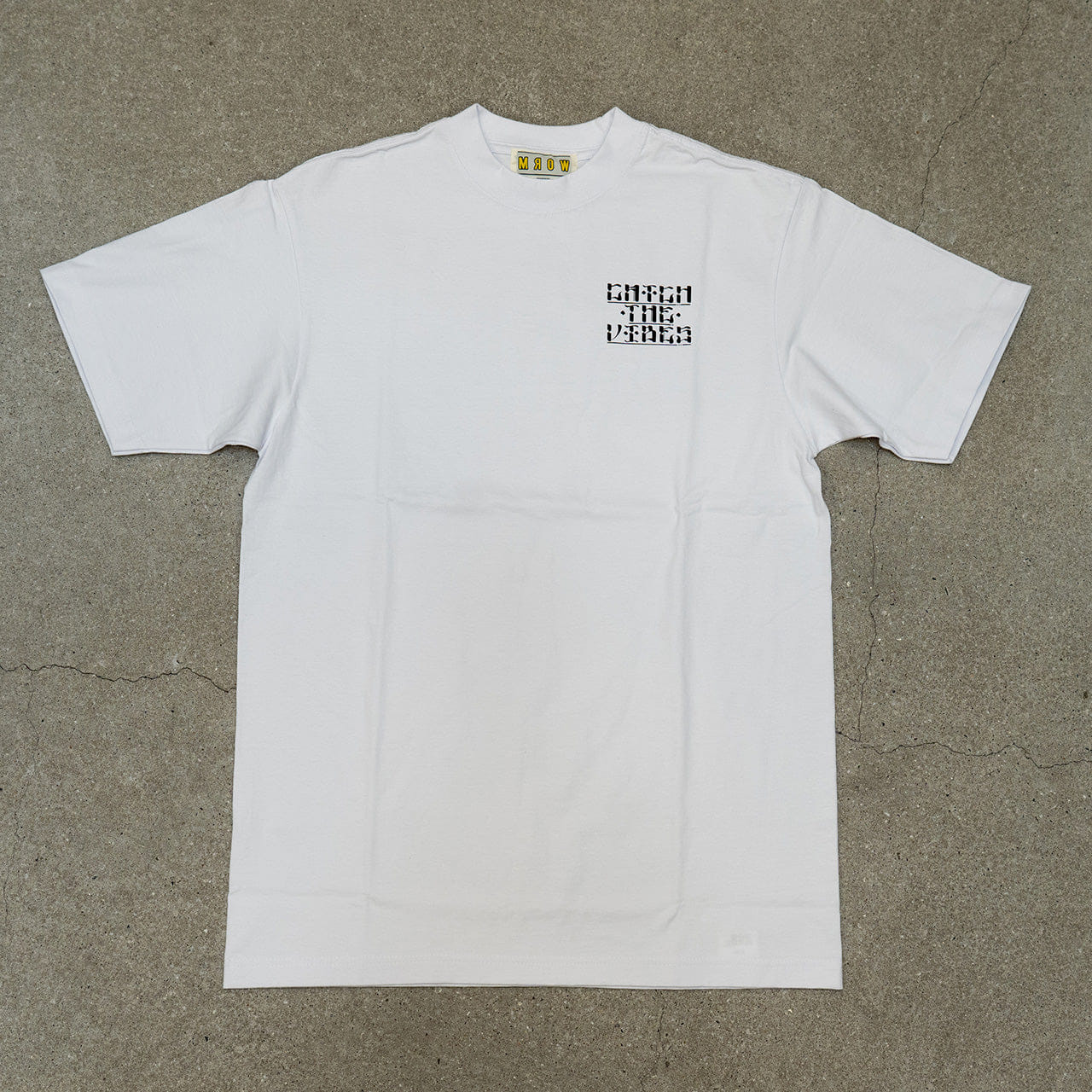 WHITE* CATCH THE VIBES LOGO T-Shirt White