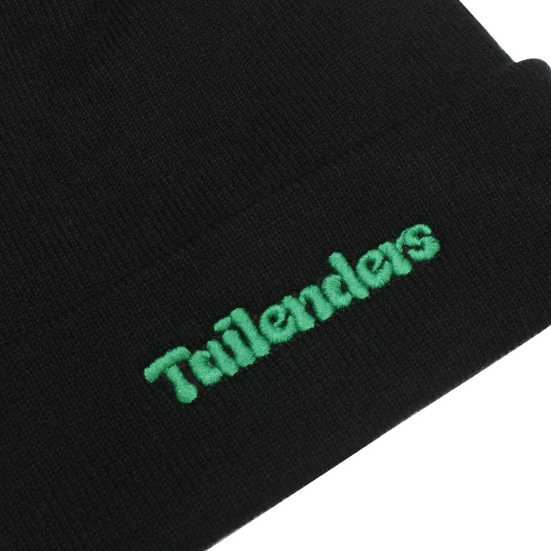 Tailenders Logo Embroidered Beanie - Black