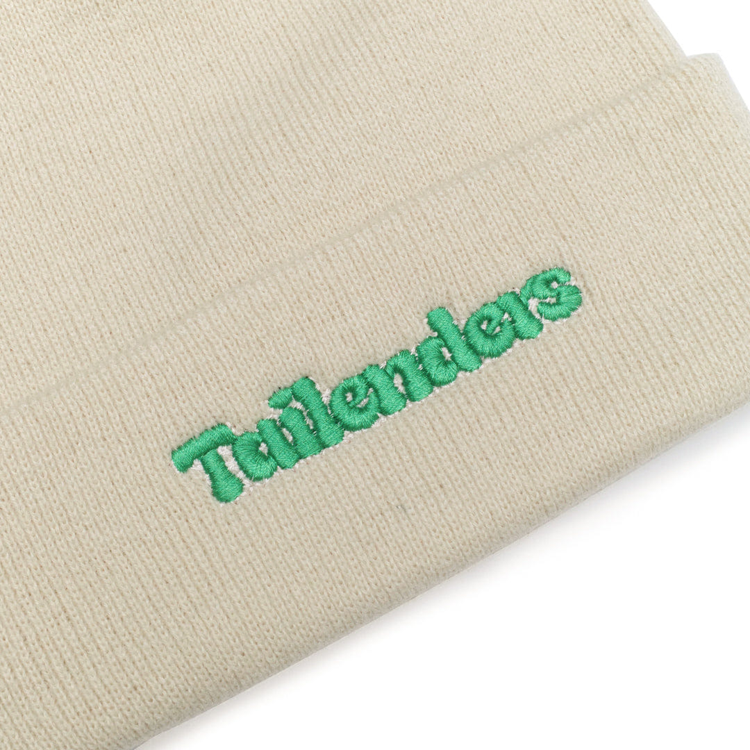 Tailenders Logo Embroidered Beanie - Sand