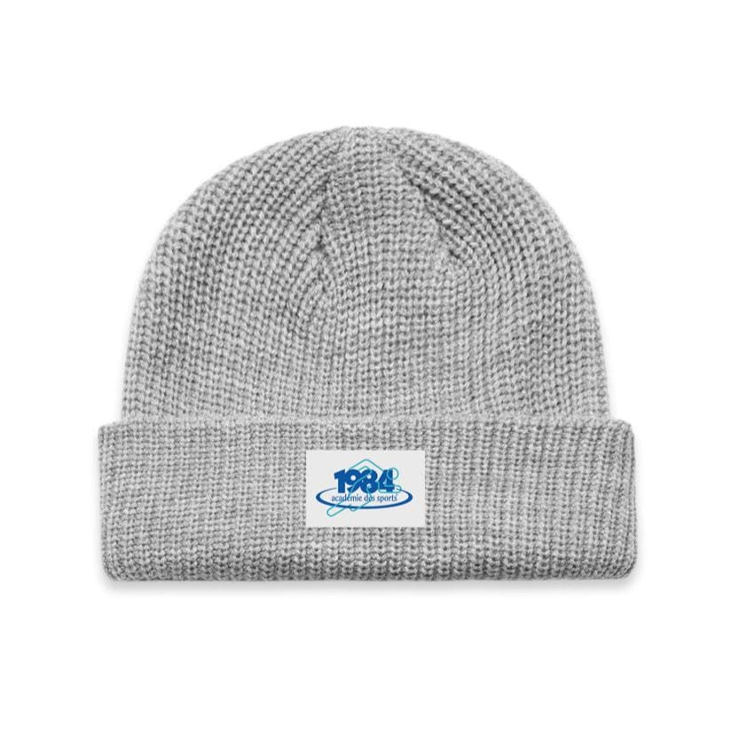 Vice 84 1984 Ribbed Beanie - Light Grey
