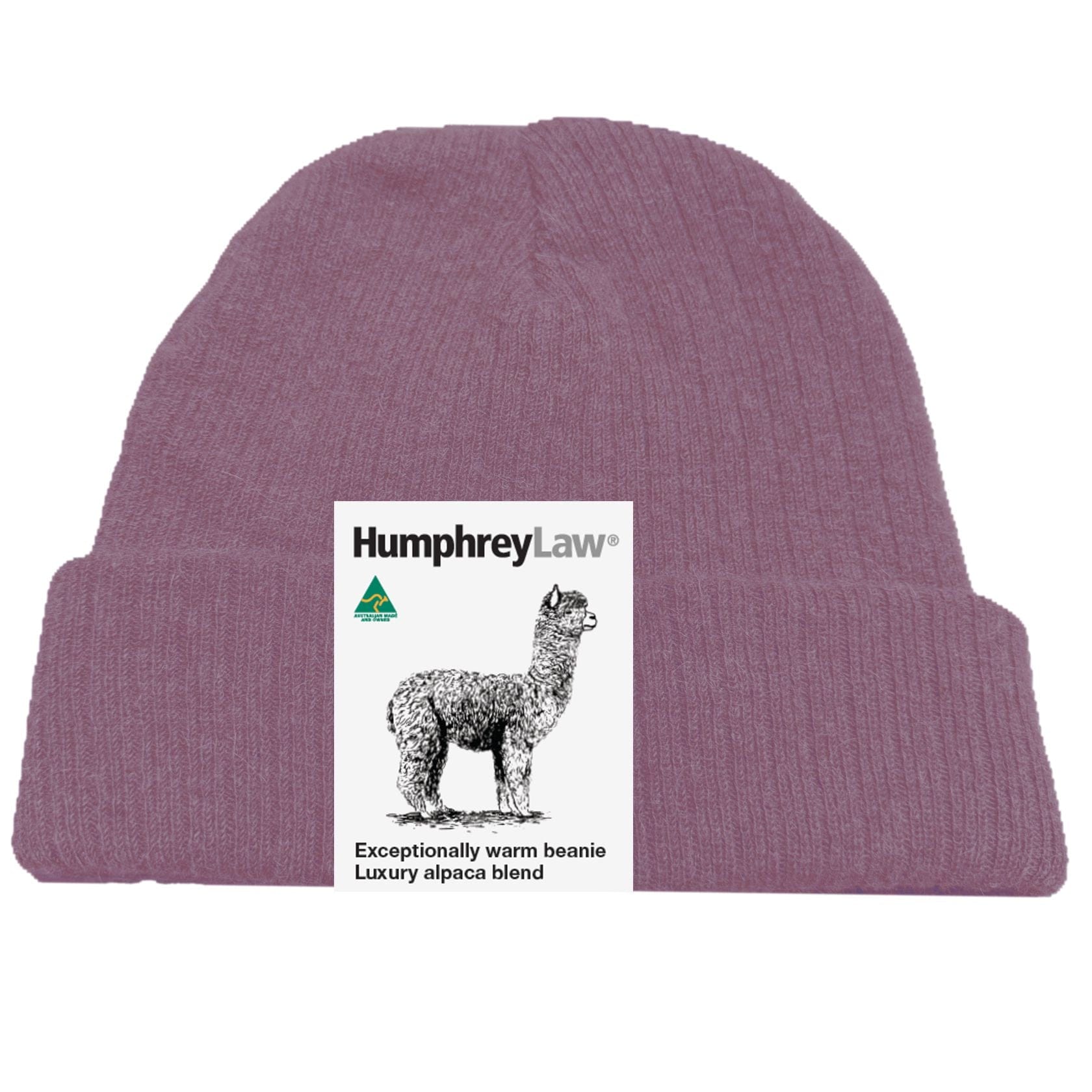 Humphrey Law Hat Beanie Alpaca & Wool | Old Rose | Humphrey Law