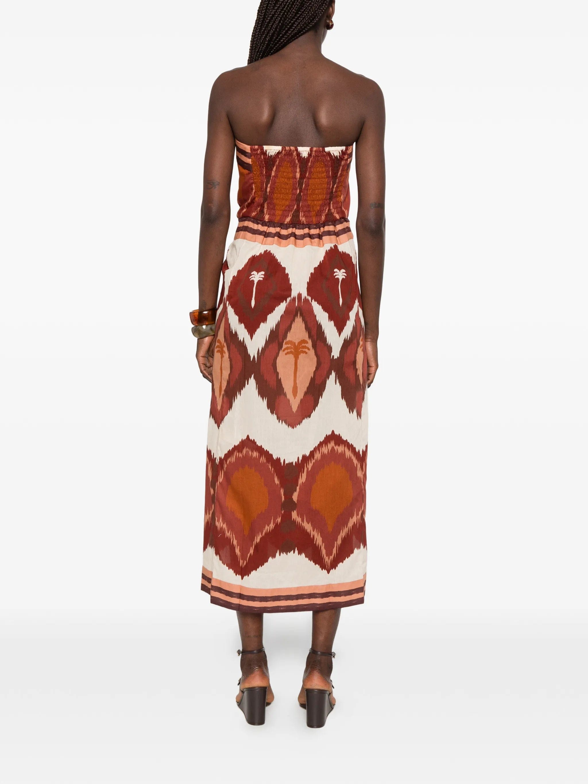 Johanna Ortiz Anciente Peru strapless maxi dress