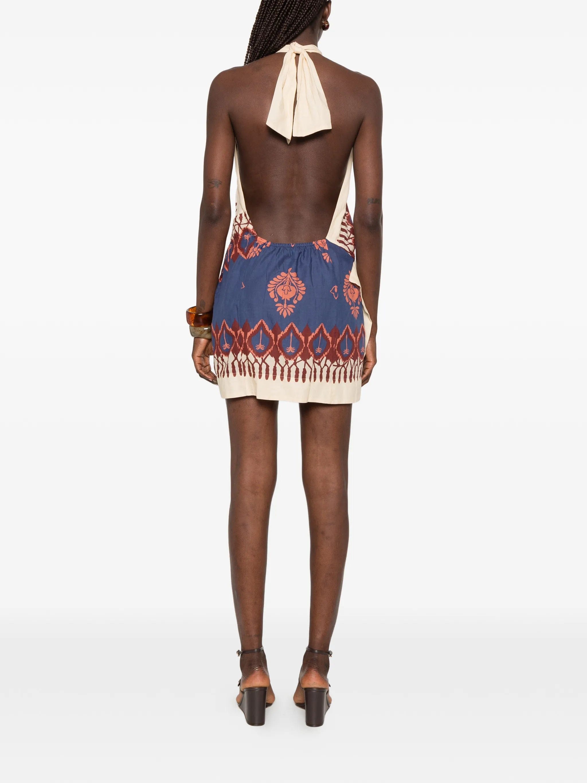 Johanna Ortiz Salt Dreamer halterneck mini dress