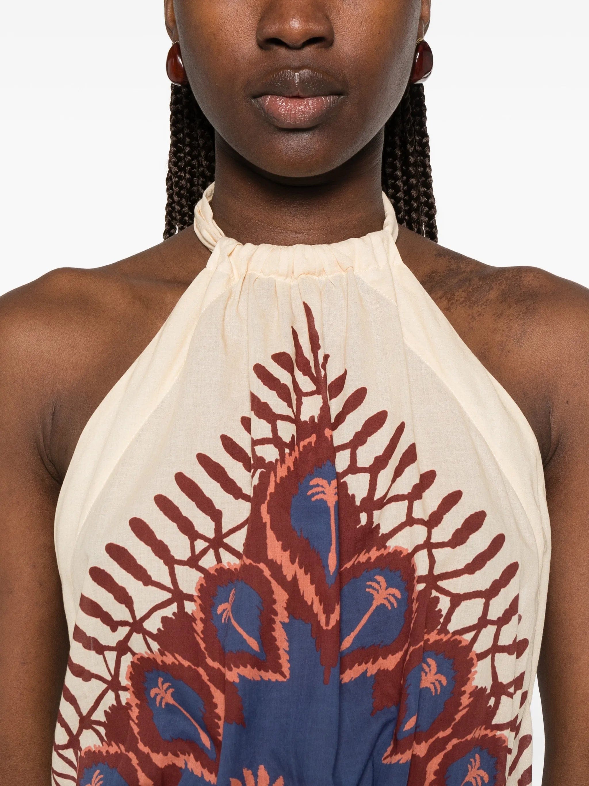 Johanna Ortiz Salt Dreamer halterneck mini dress