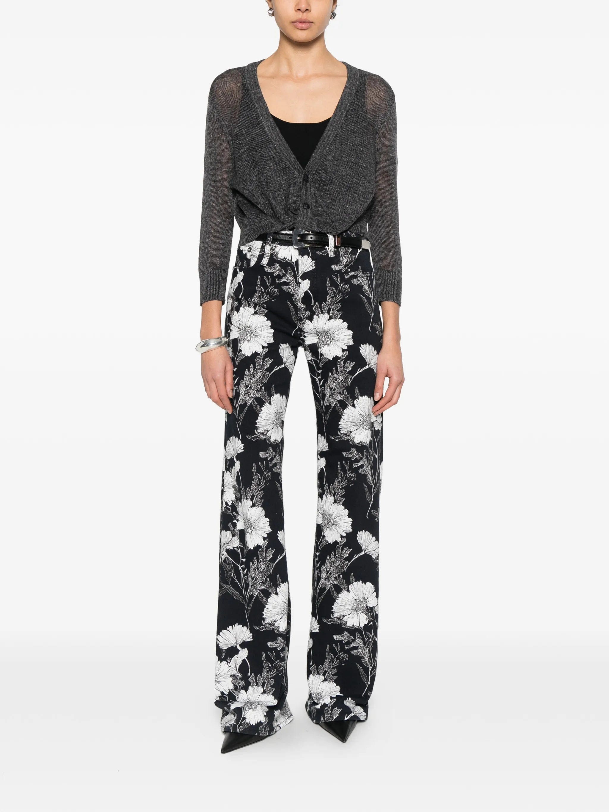 R13 twisted - front knit cardigan