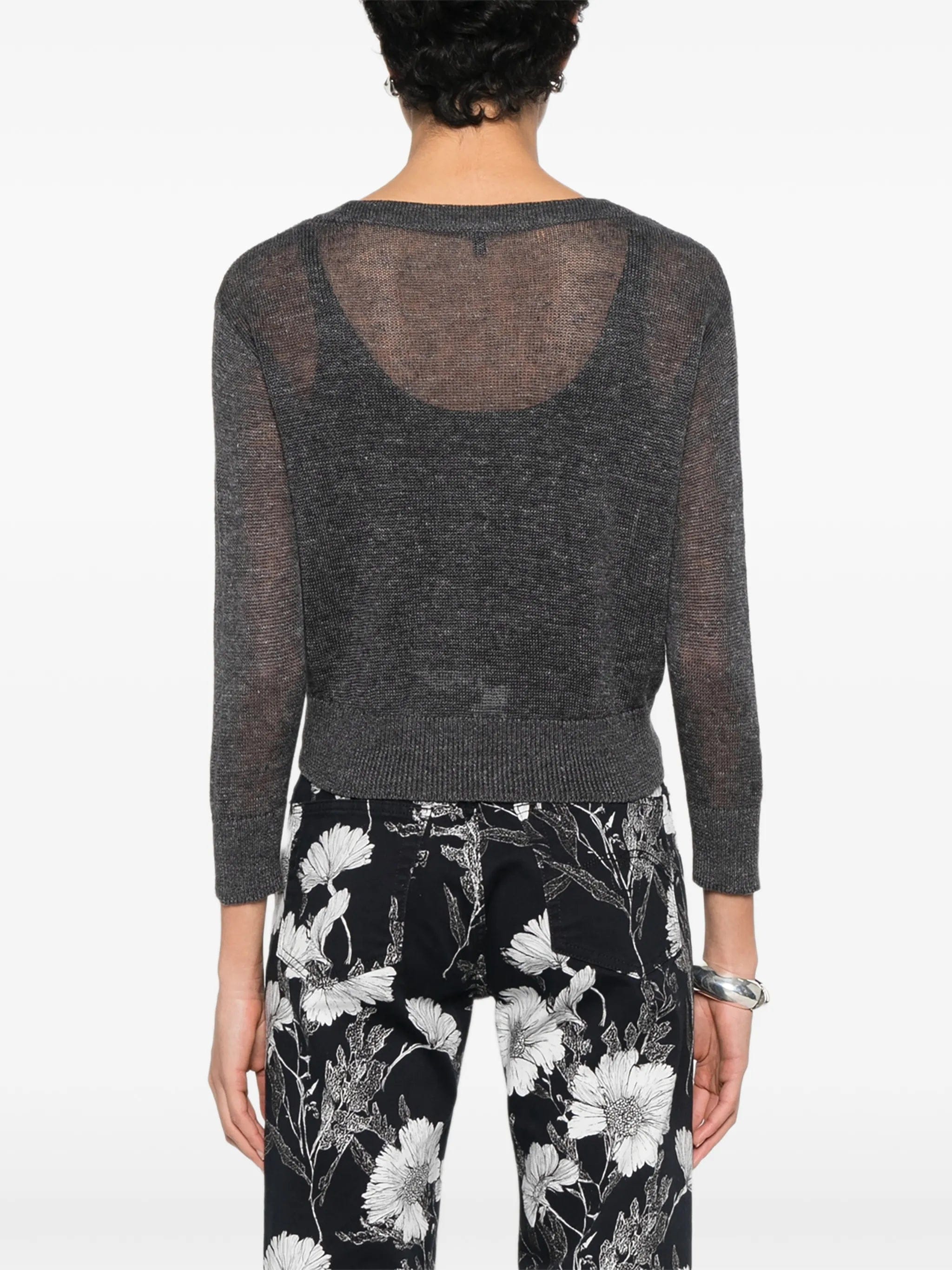R13 twisted - front knit cardigan