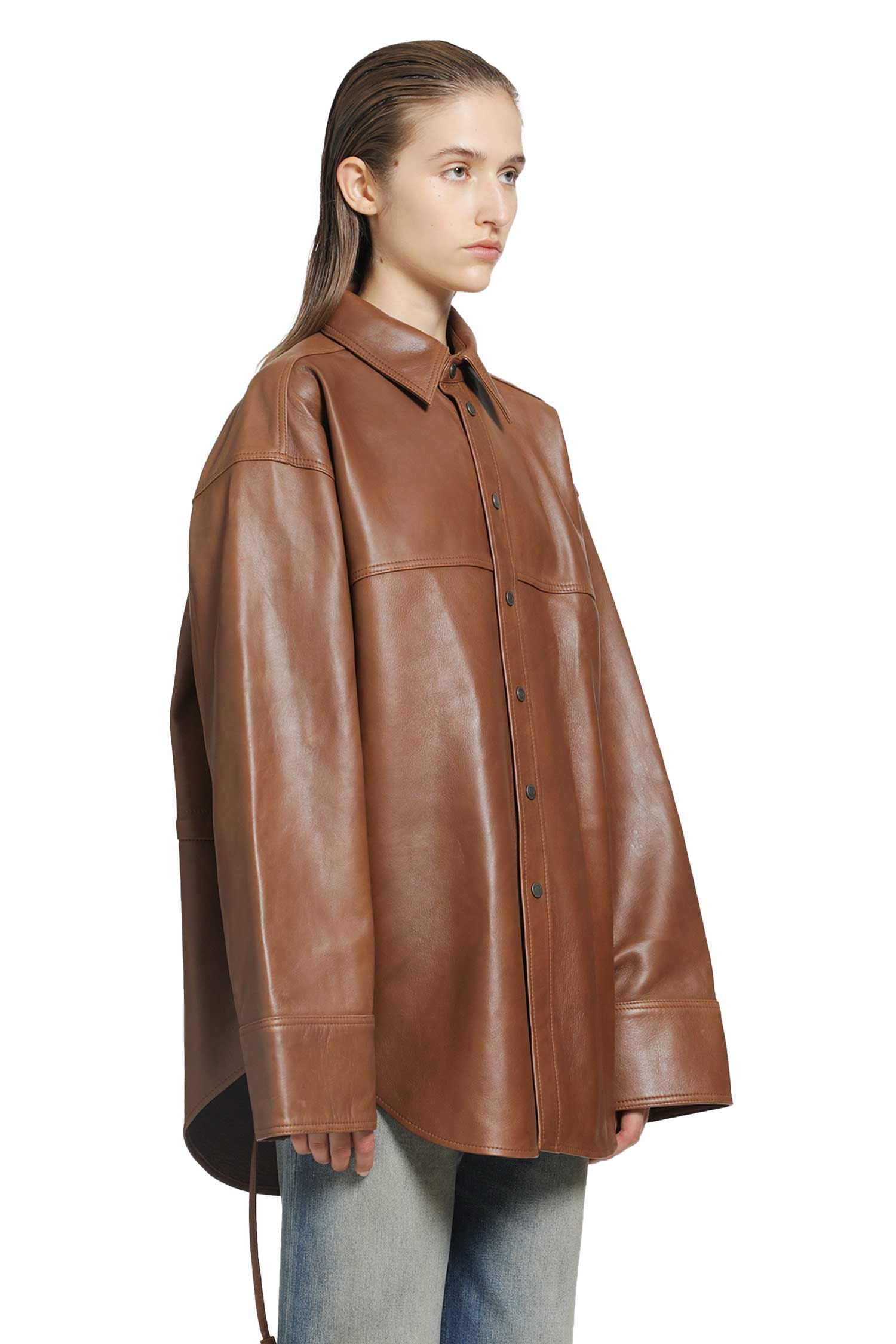 Haikure Victoria Silky Leather Shirt