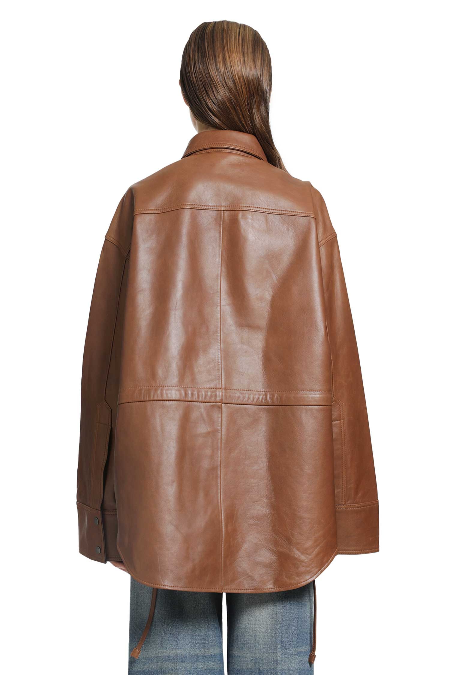 Haikure Victoria Silky Leather Shirt