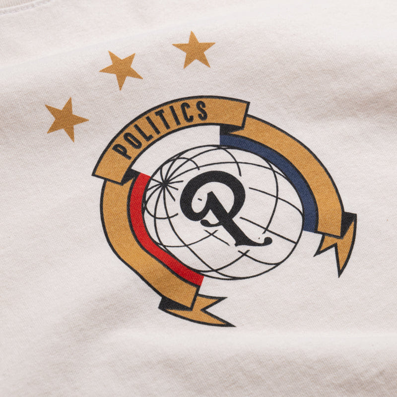 CREME Politics Crest T-Shirt - Creme