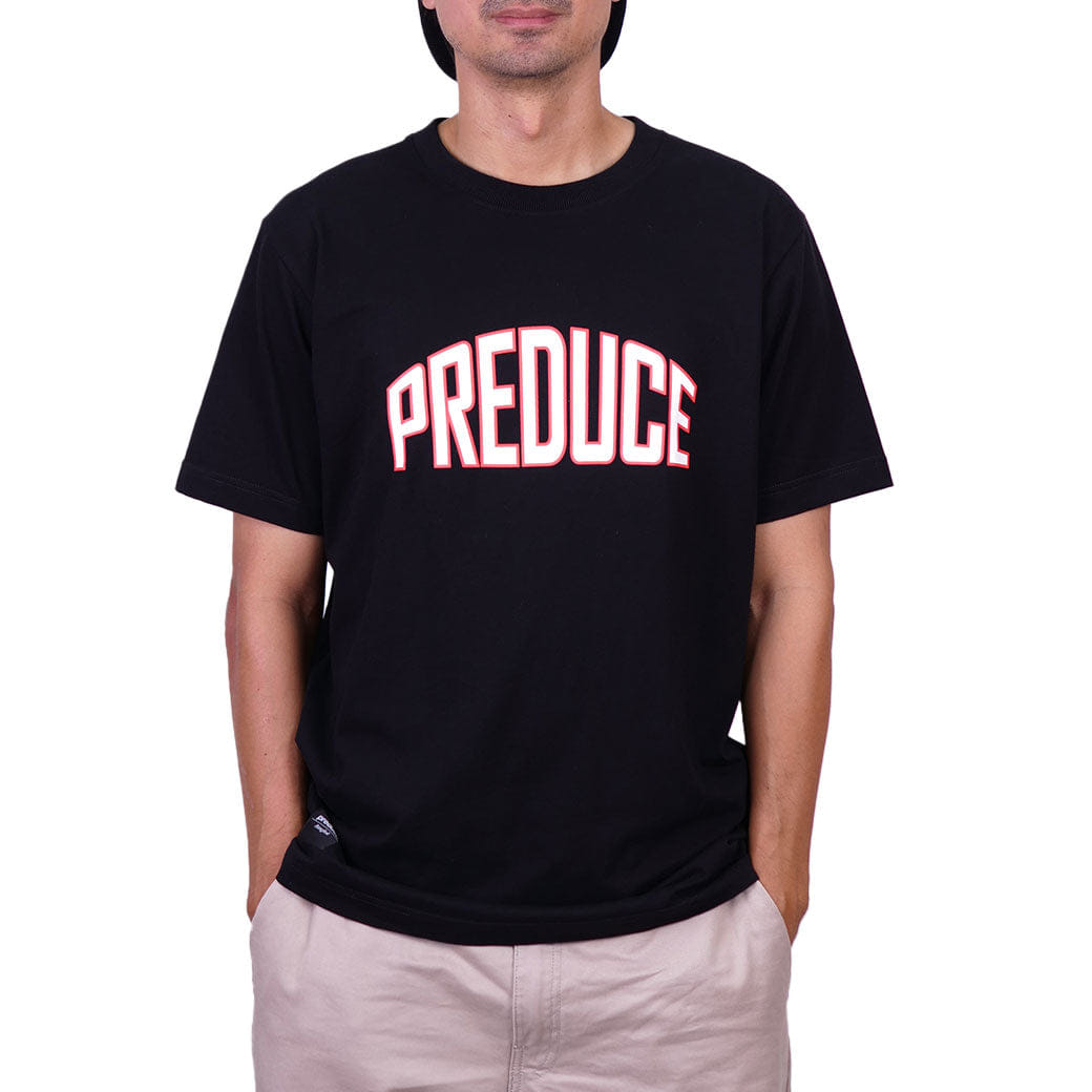 WHITE* Preduce College T - Shirt Black/White/Red