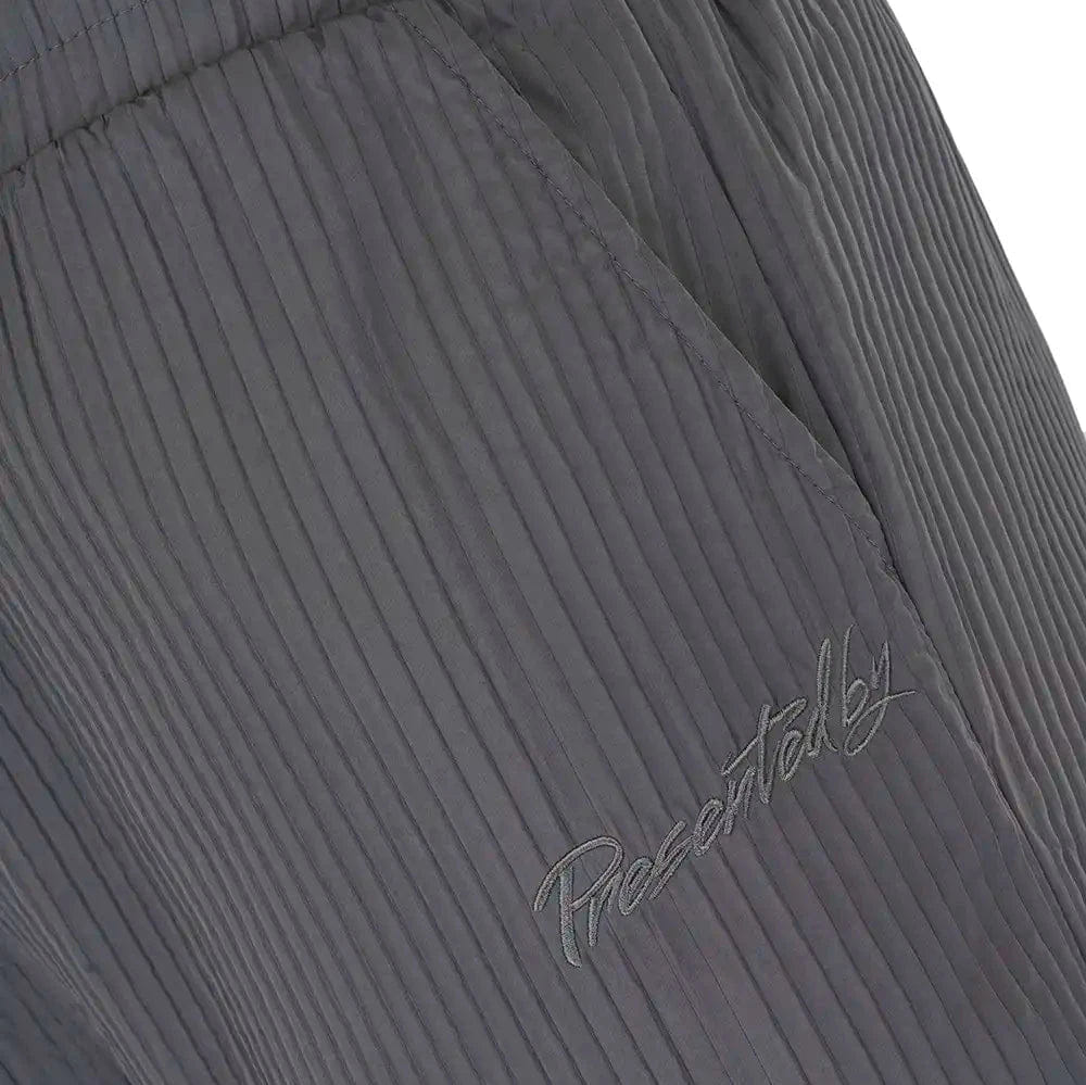 Presentedbyglobal Pleated Satin Short - Grey