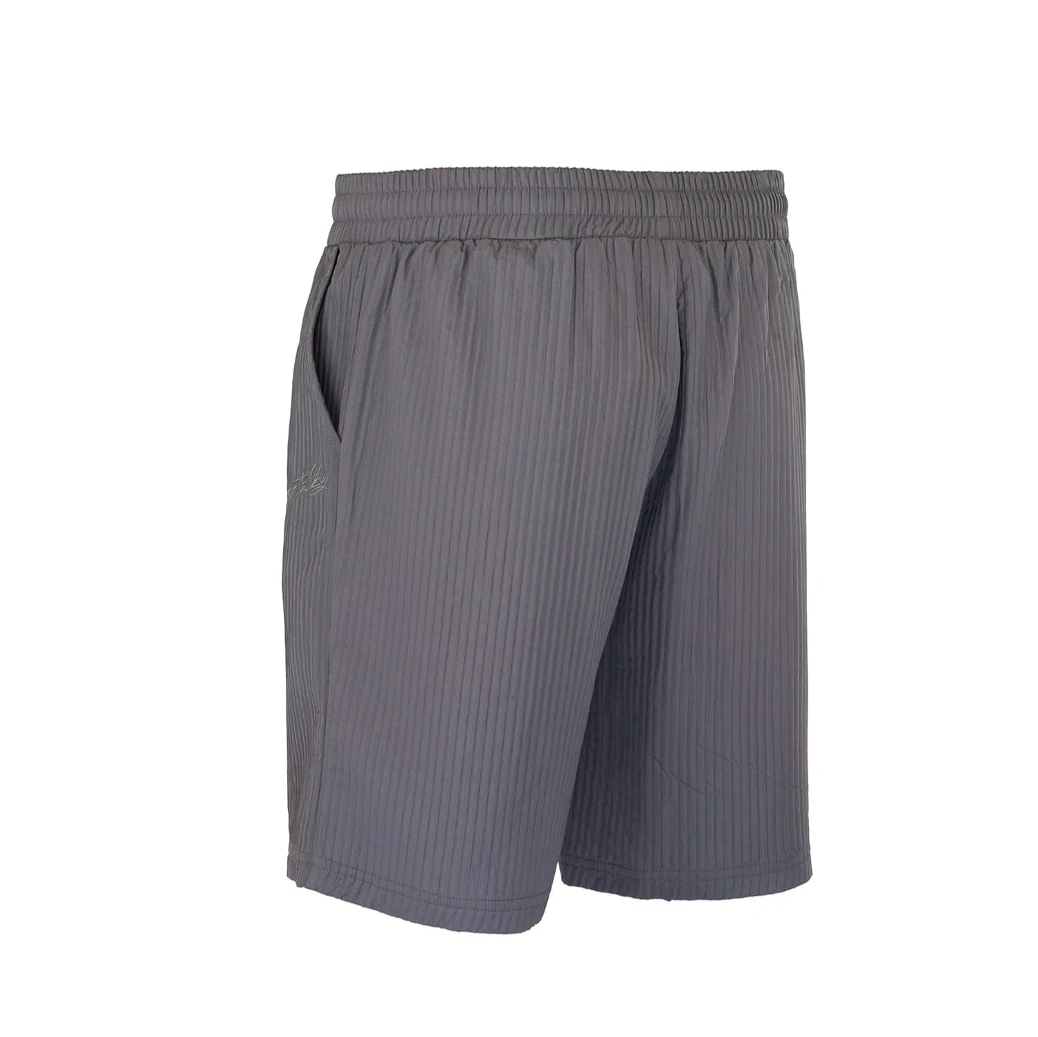 Presentedbyglobal Pleated Satin Short - Grey