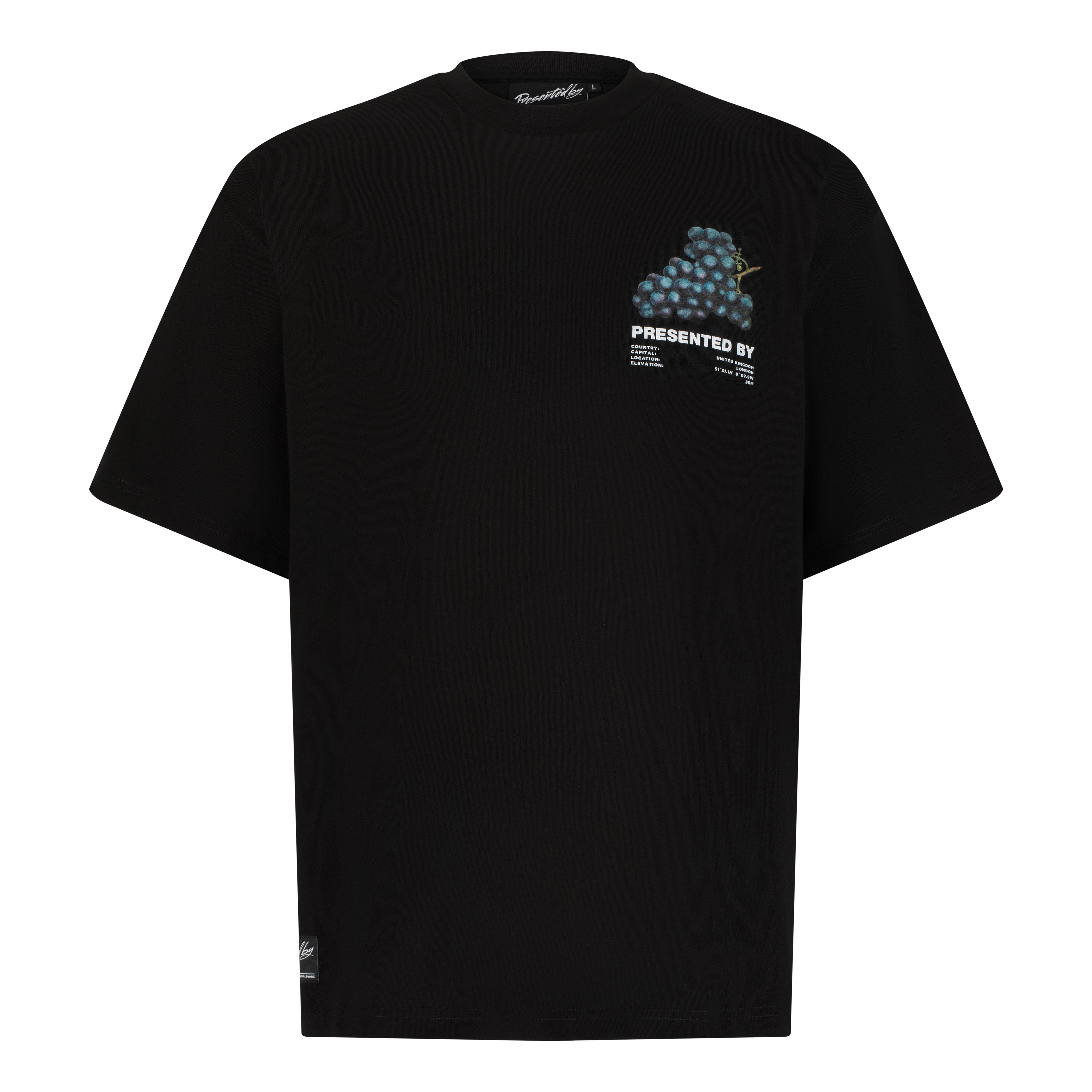 Presentedbyglobal Grapevine T - Shirt - Black