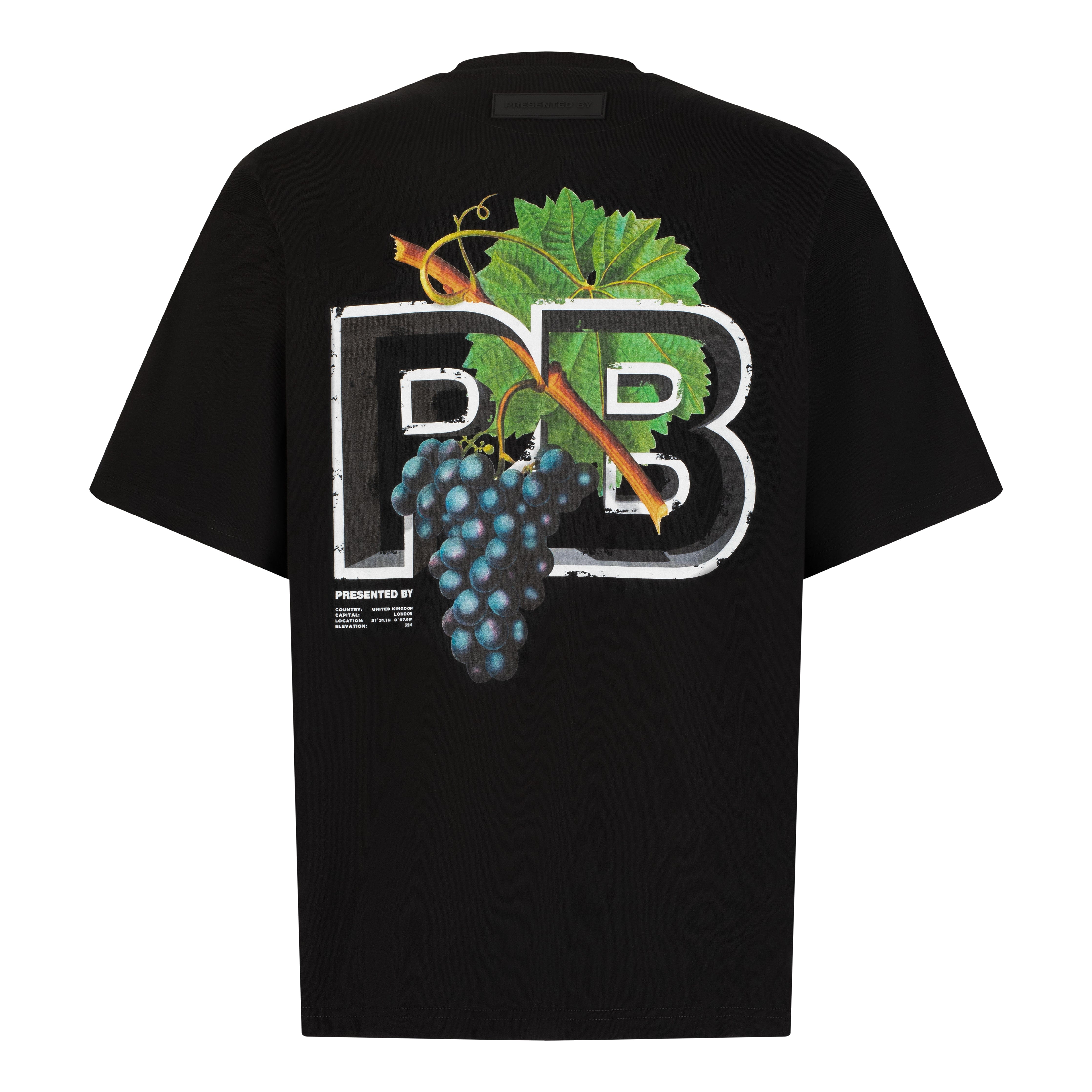 Presentedbyglobal Grapevine T - Shirt - Black