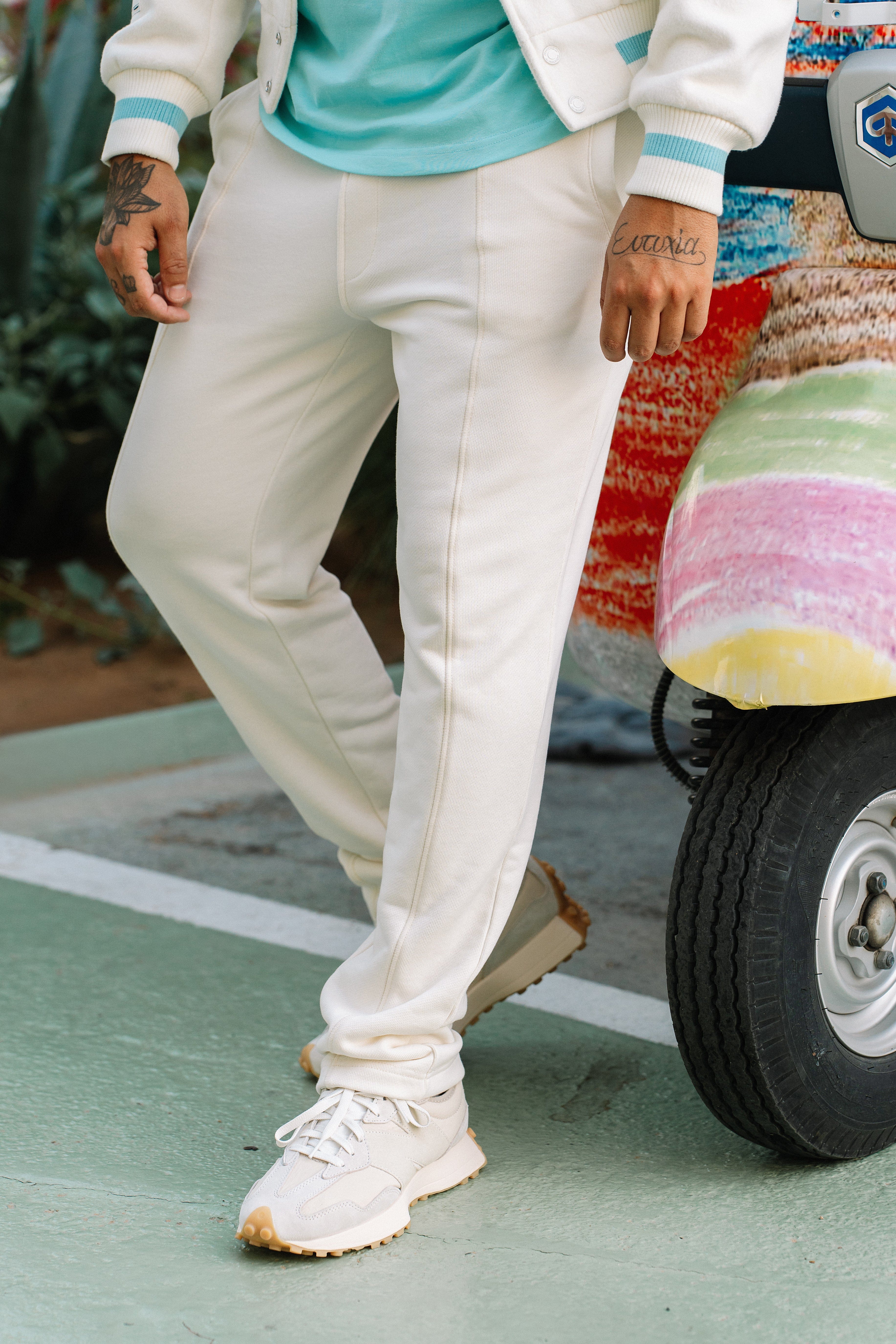 WHITE* Streamline Joggers - White