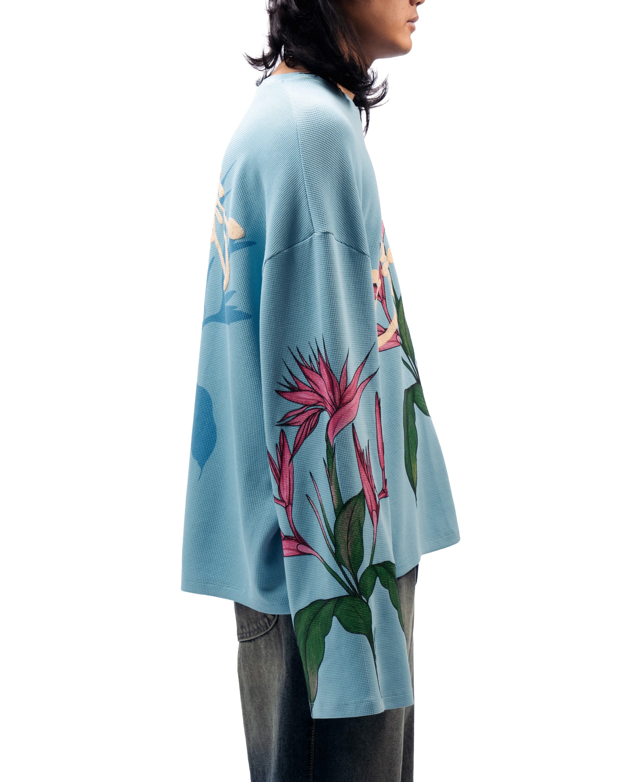 Paradise Aqua Bird Of Paradise Full Sleeve T - Shirt