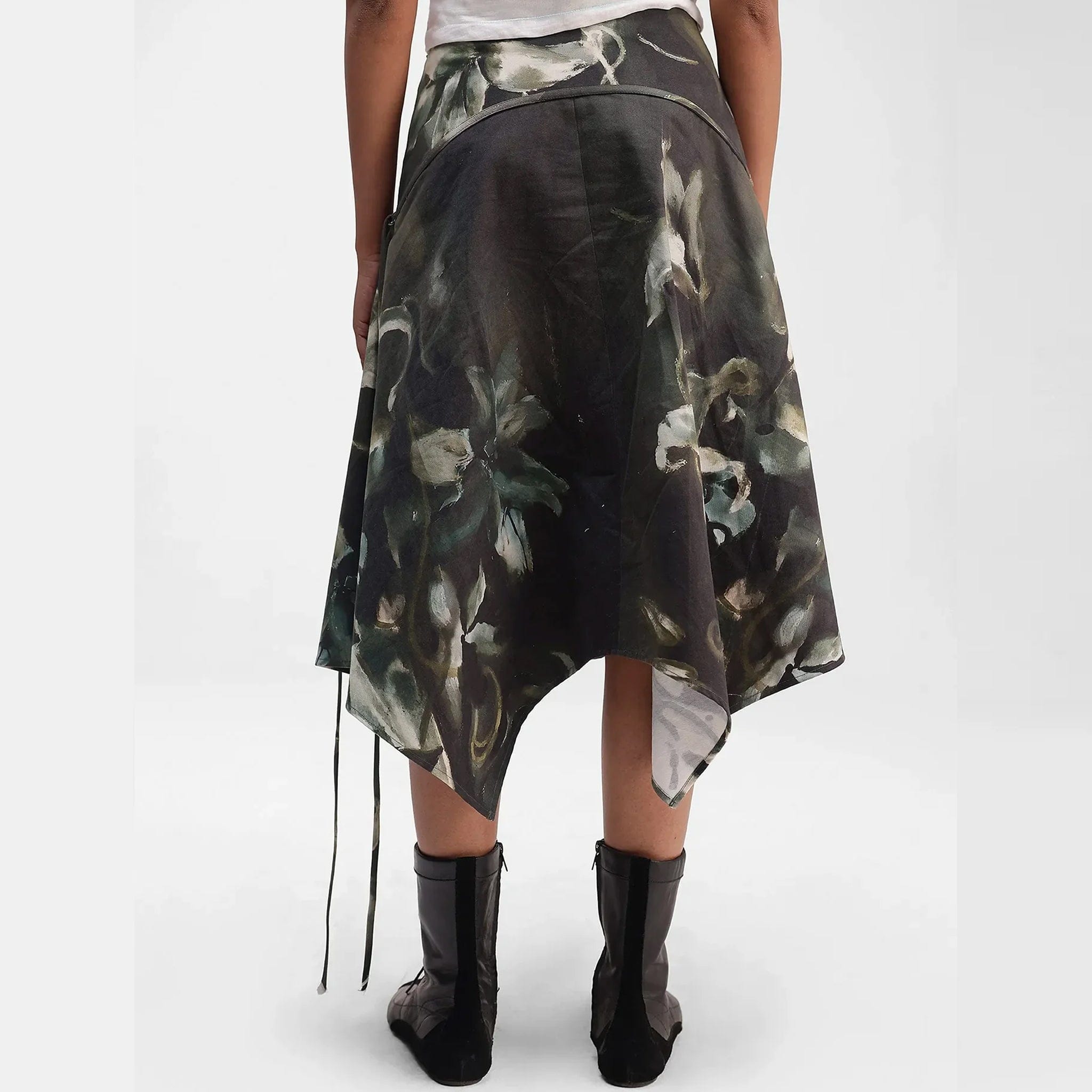 Almost Gods Lillies Panelled Skirt