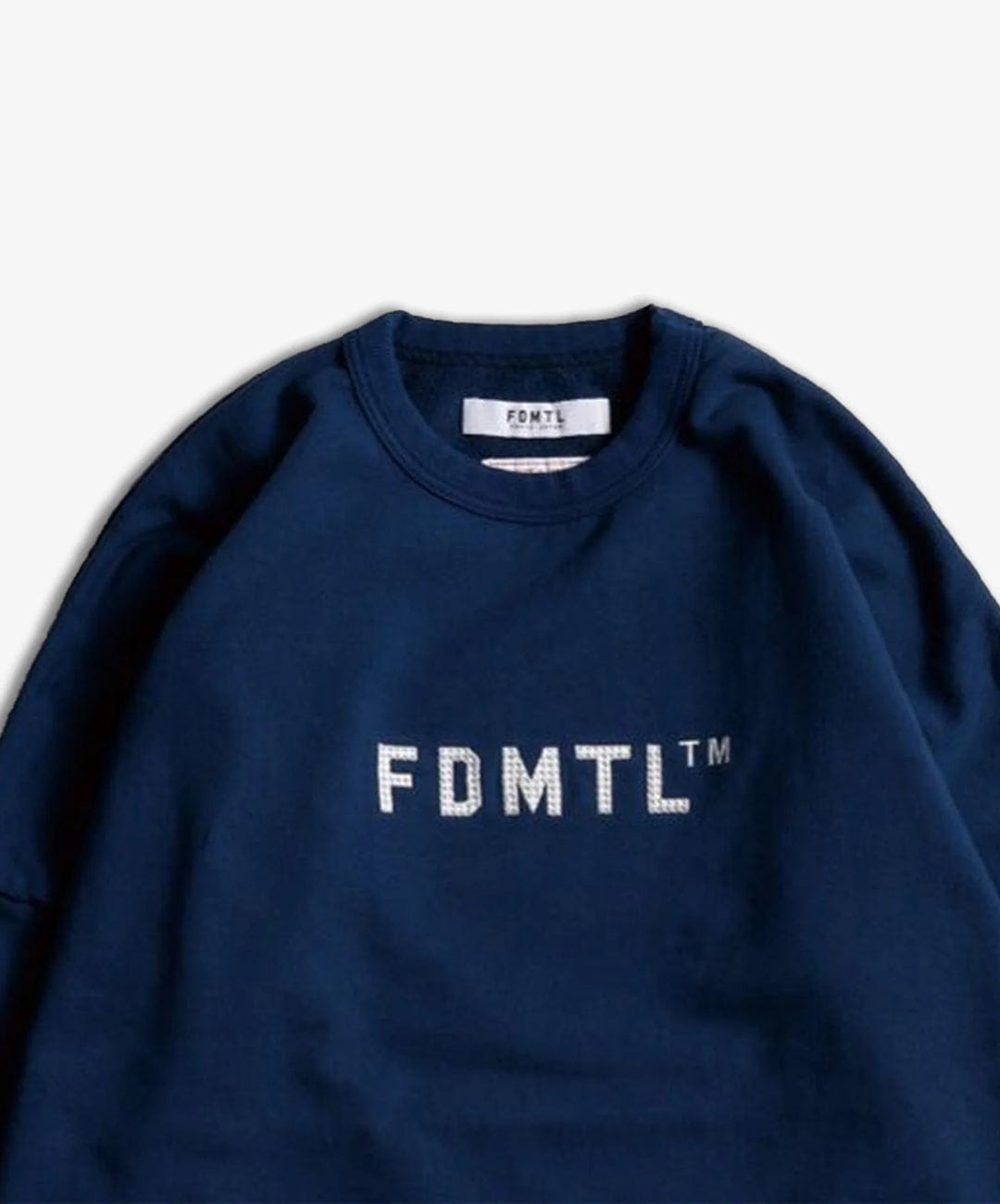 FDMTL | EMBROIDERY LOGO SWEAT T-Shirt { BLUE