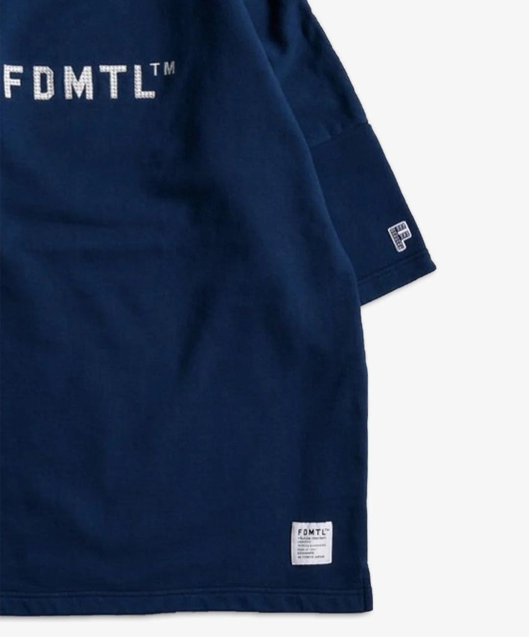 FDMTL | EMBROIDERY LOGO SWEAT T-Shirt { BLUE